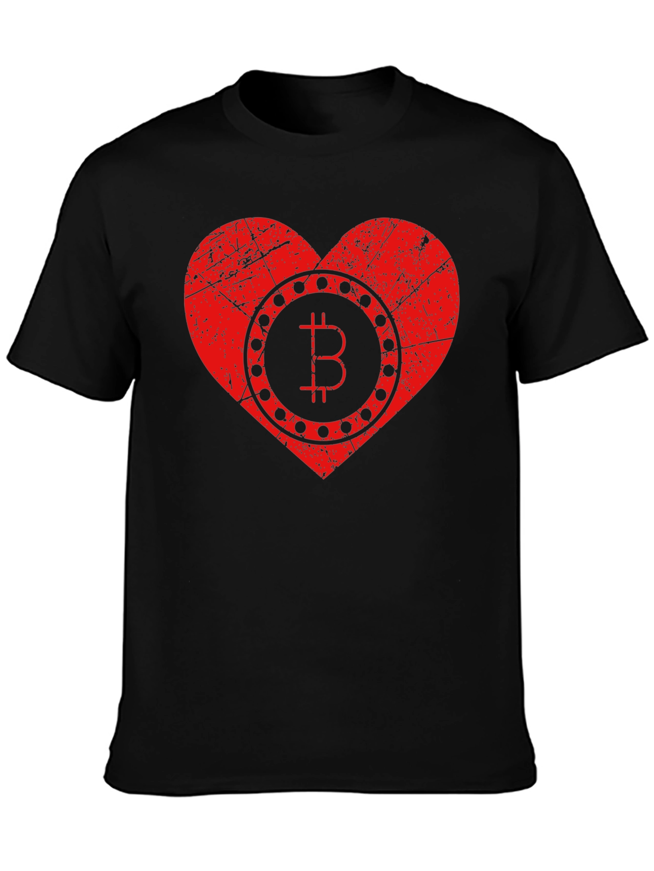 Bitcoin Heart Graphic T-Shirt