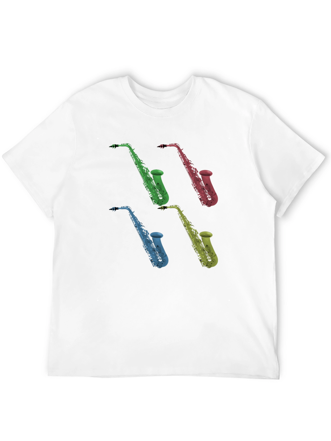 Saxophone Graphic Black T-Shirt