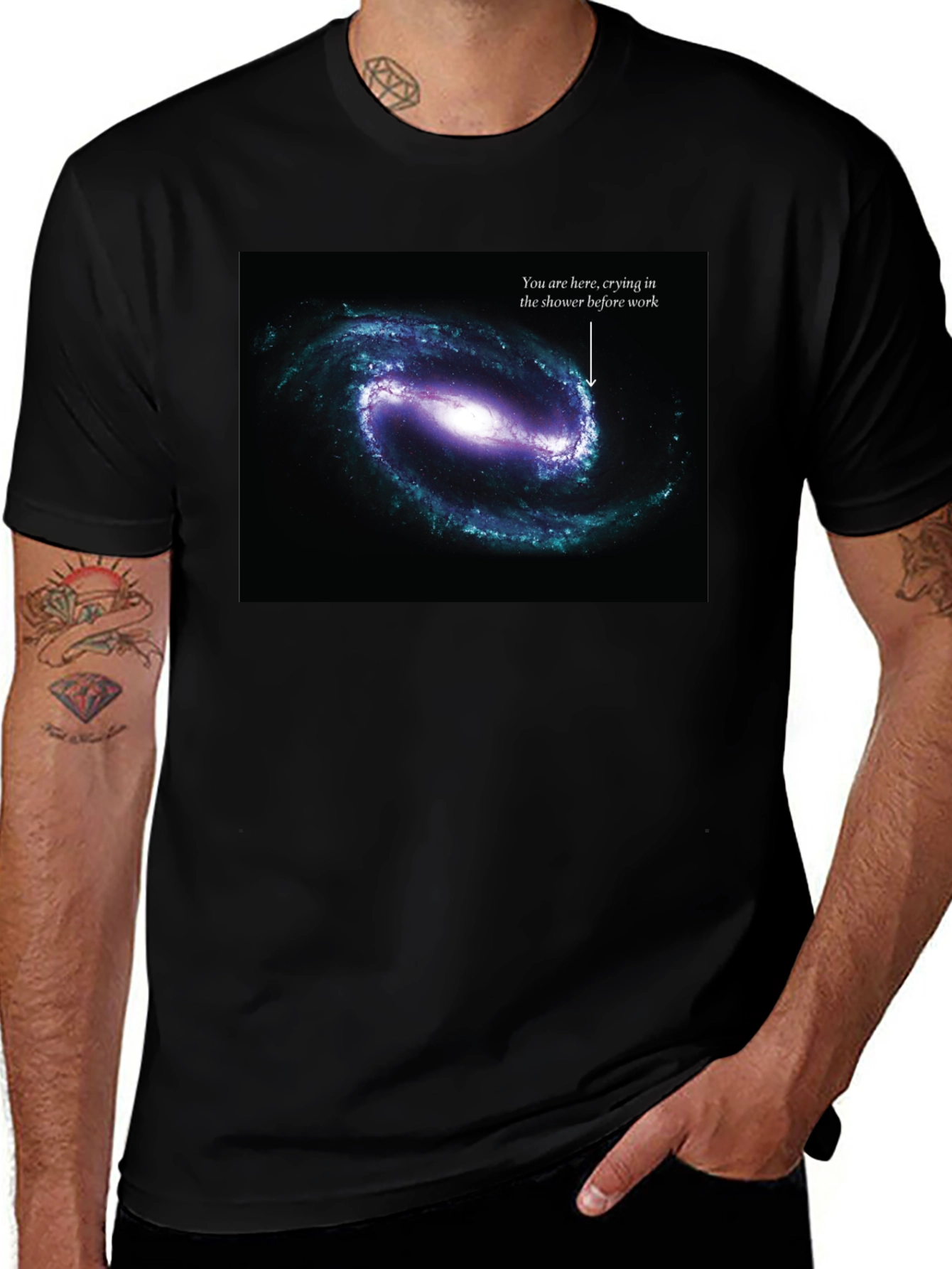 Galaxy Humor Tee - You Are Here