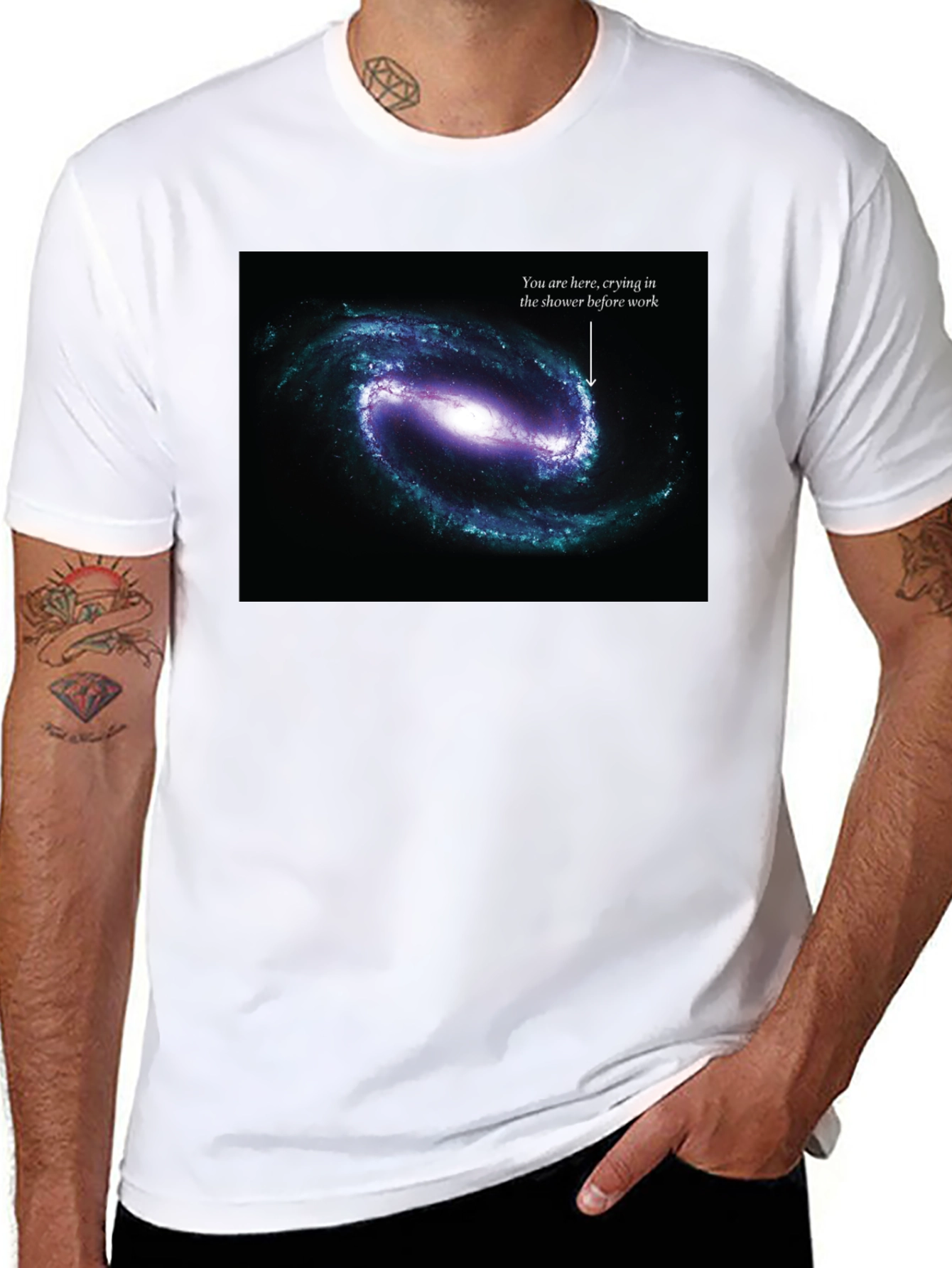 Galaxy Humor Tee - You Are Here