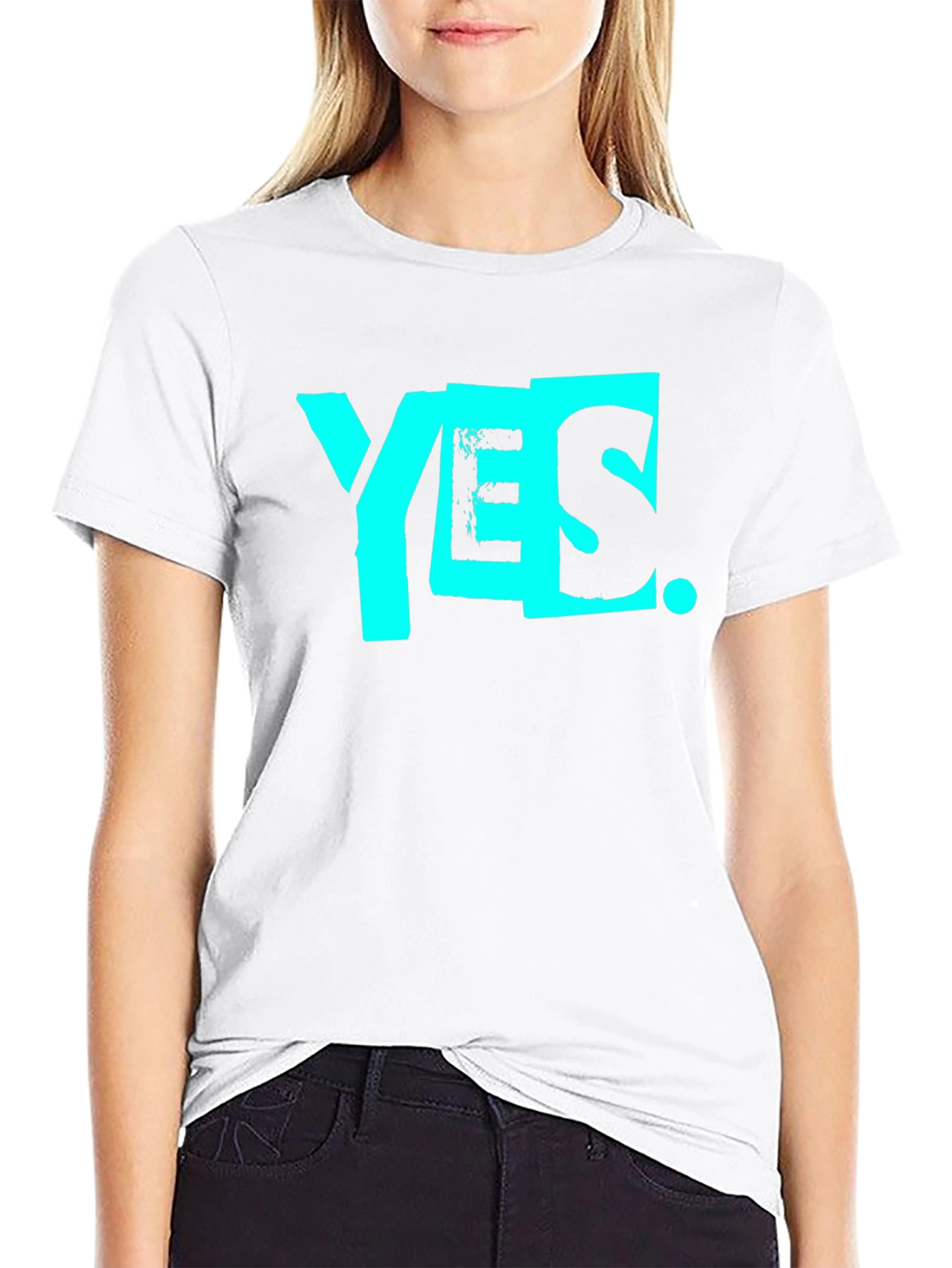 Yes Graphic Tee - Stylish Cotton T-Shirt
