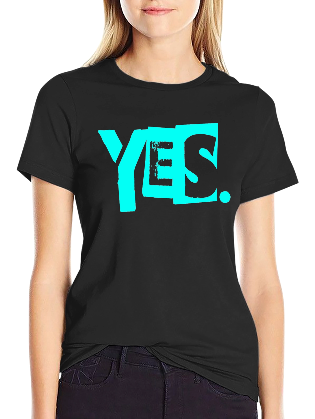 Yes Graphic Tee - Stylish Cotton T-Shirt