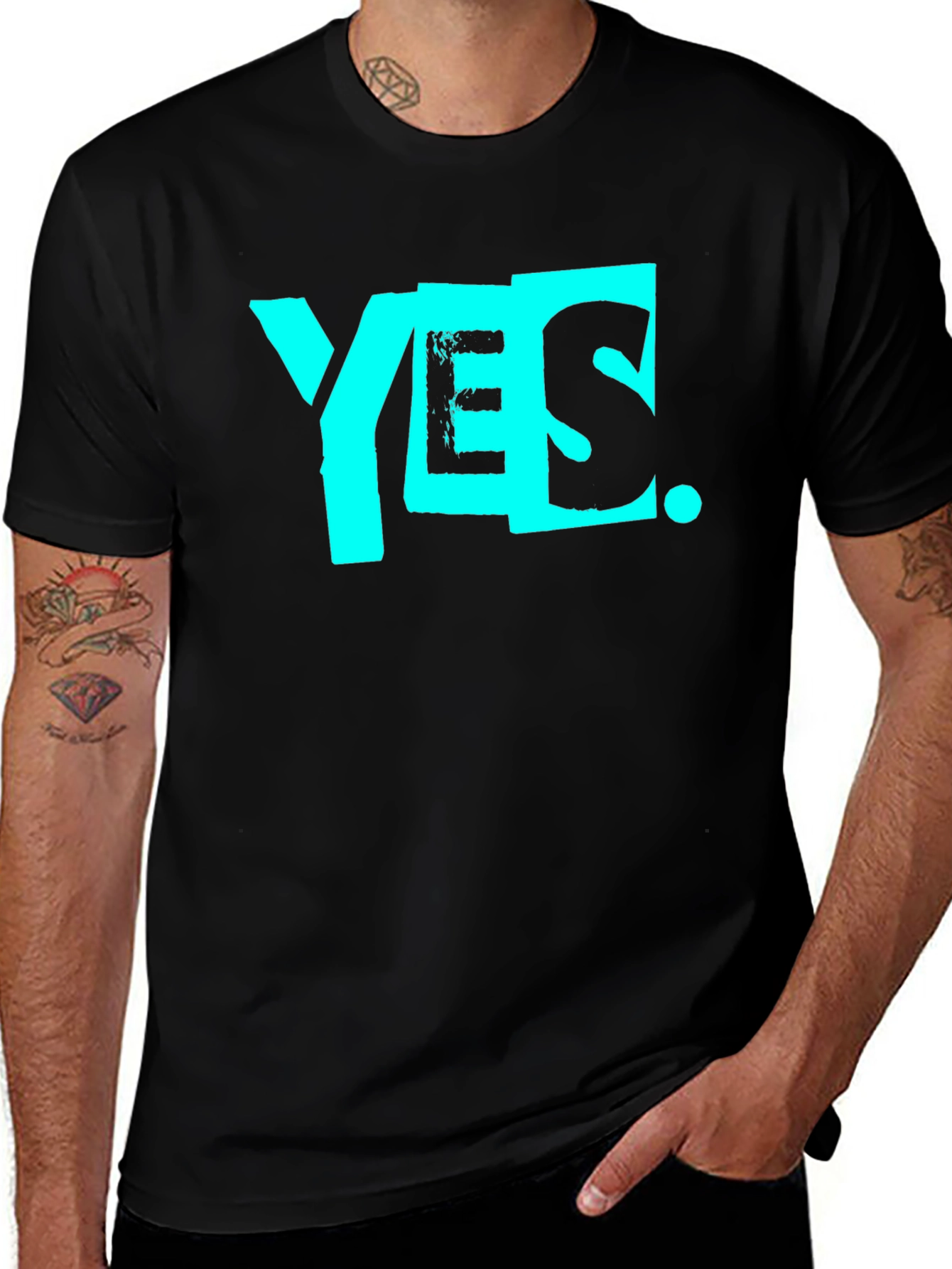 Yes Graphic Tee - Stylish Cotton T-Shirt