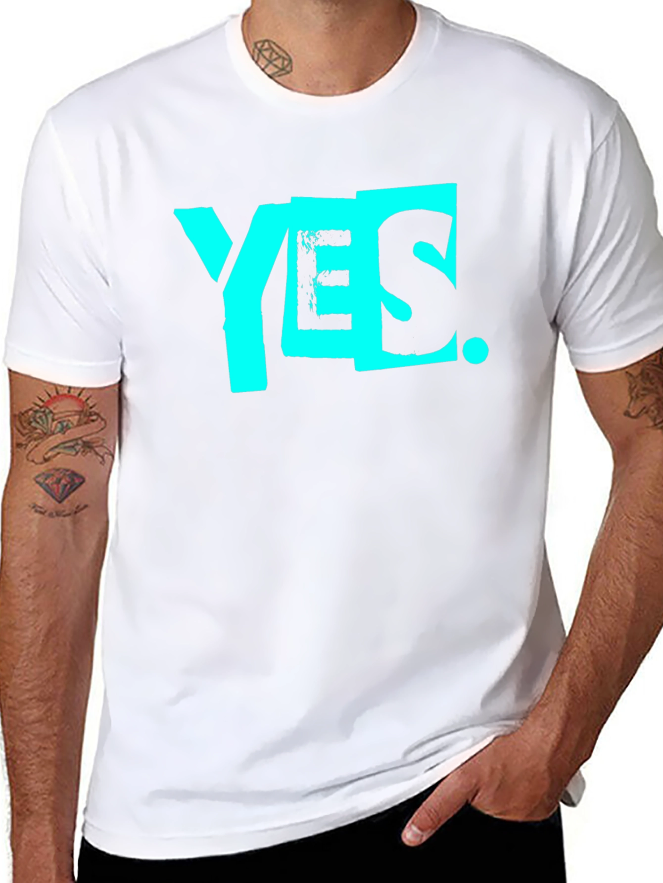 Yes Graphic Tee - Stylish Cotton T-Shirt