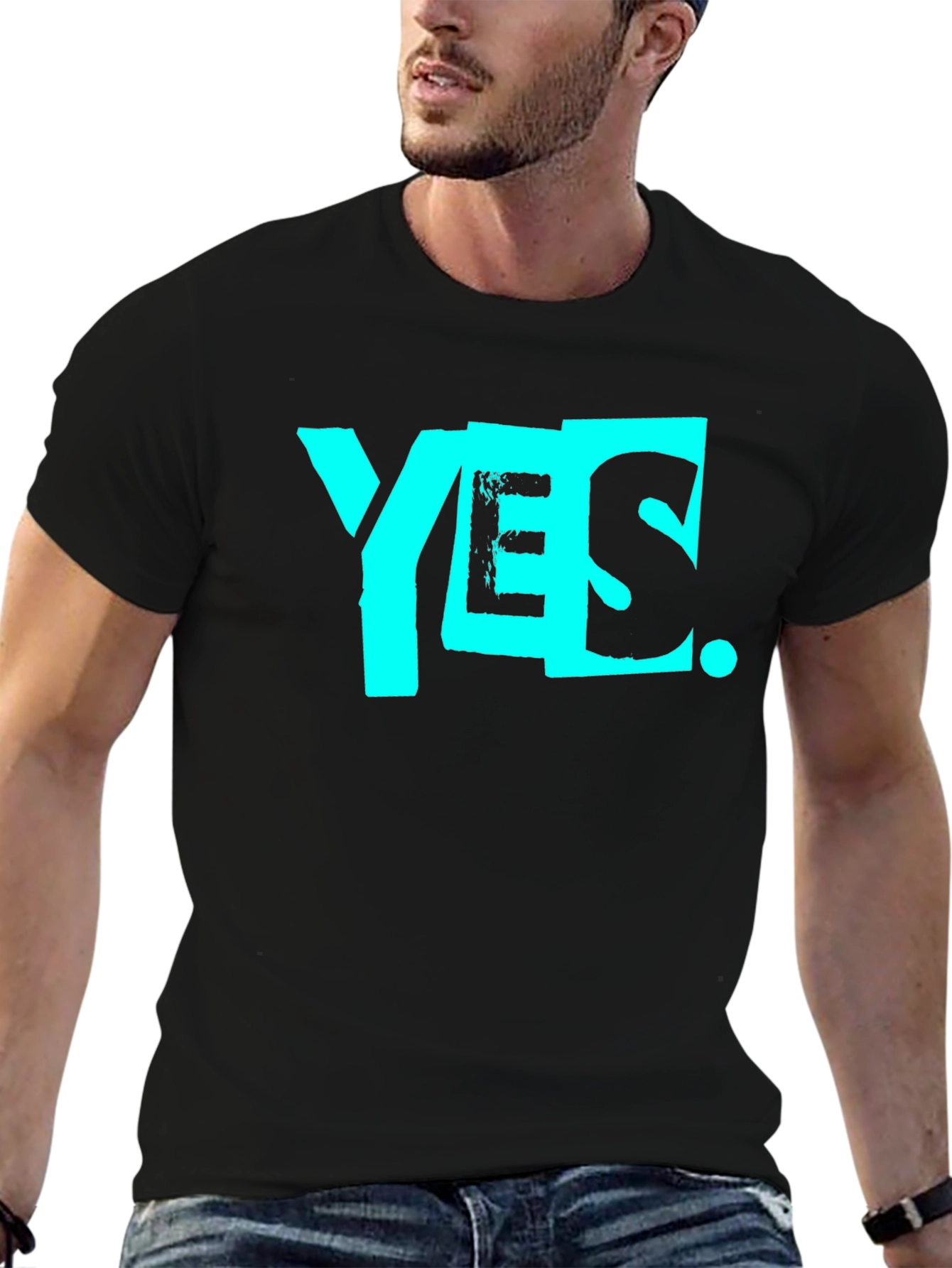 Yes Graphic Tee - Stylish Cotton T-Shirt