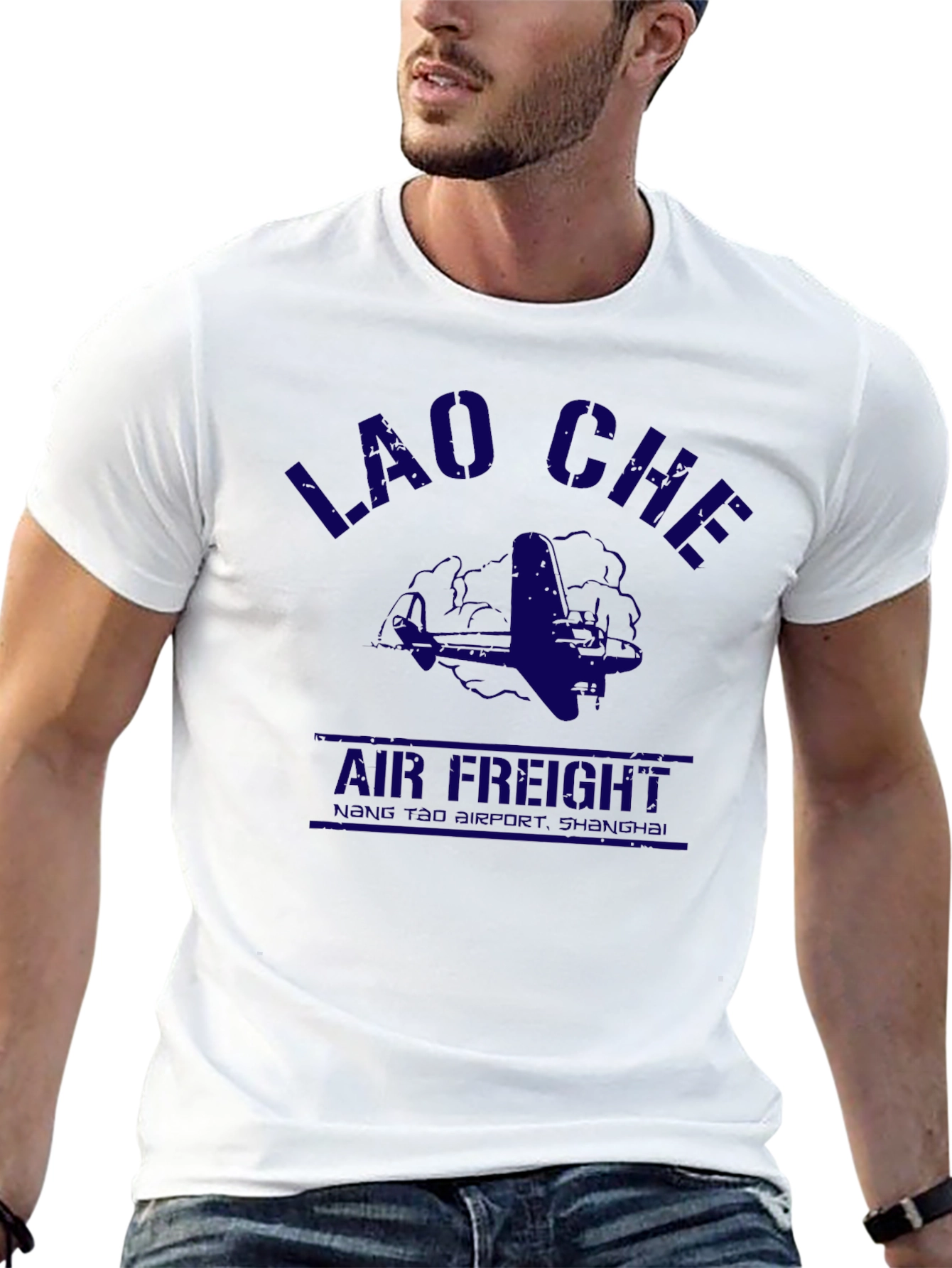 Lao Che Air Freight Graphic Tee - Black