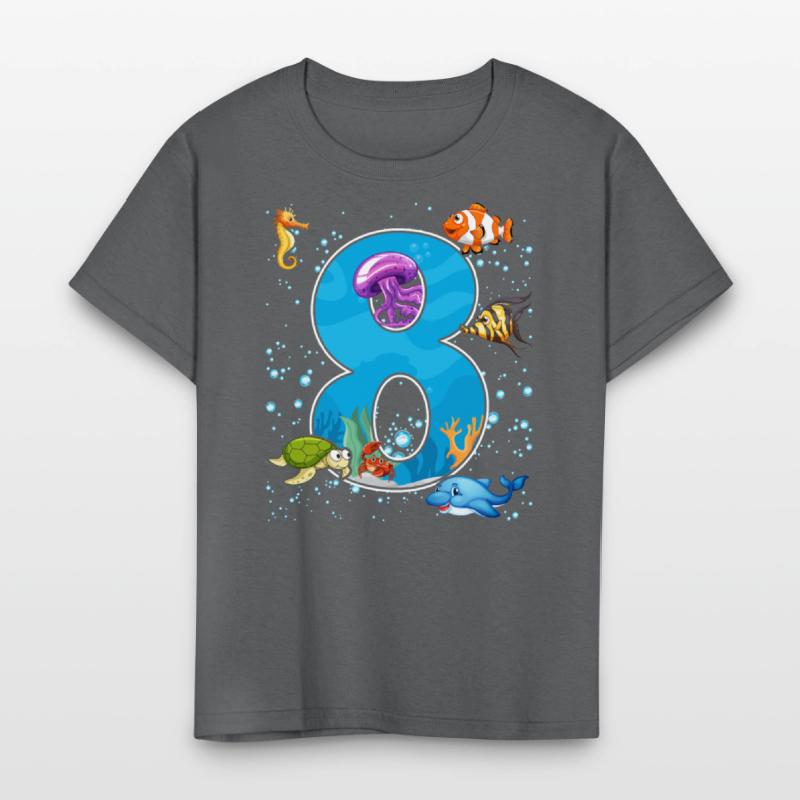 8th birthday Aquarium Fish lover 8 Year Old Sea