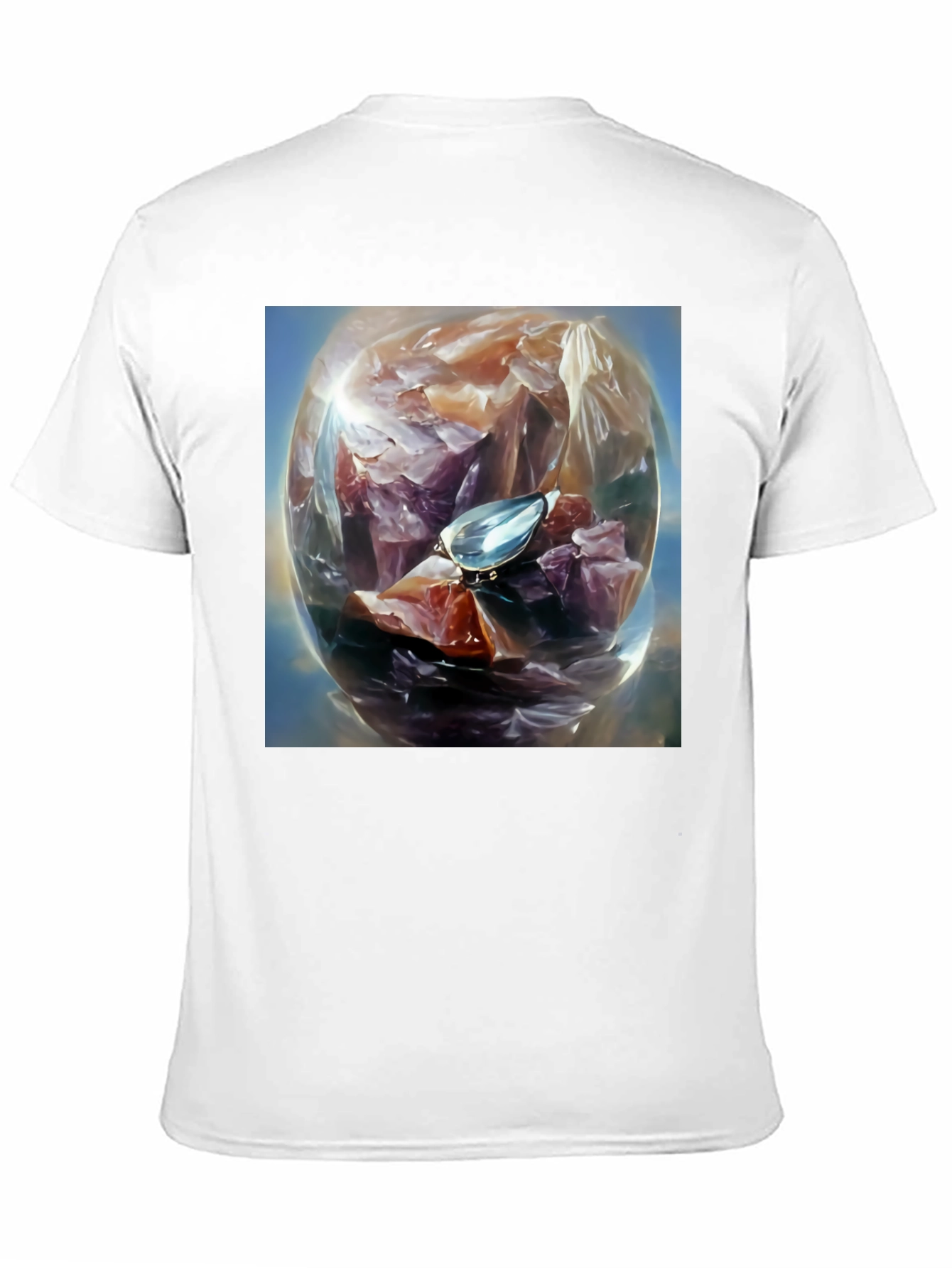 Gemstone Orb Graphic Tee - Unique Design