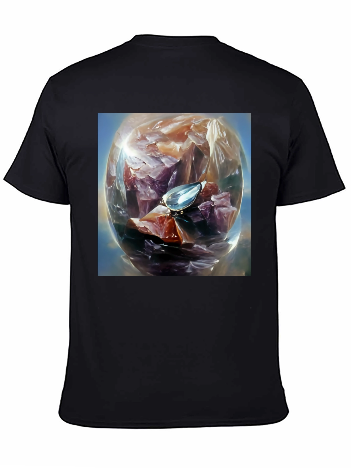 Gemstone Orb Graphic Tee - Unique Design