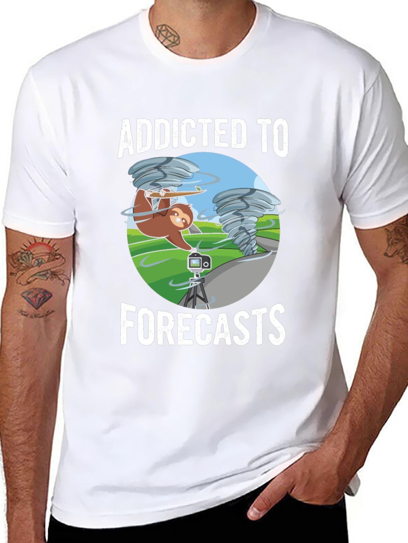 Addicted to Forecasts Sloth T-Shirt