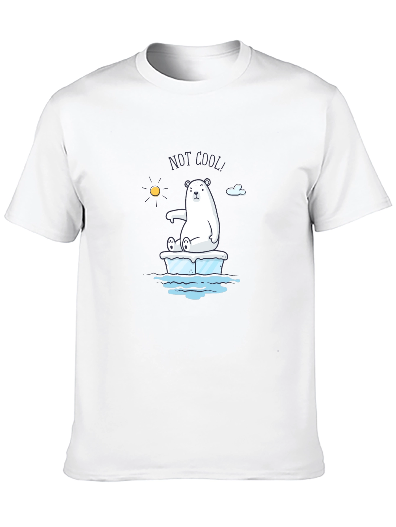 Not Cool Polar Bear Graphic T-Shirt
