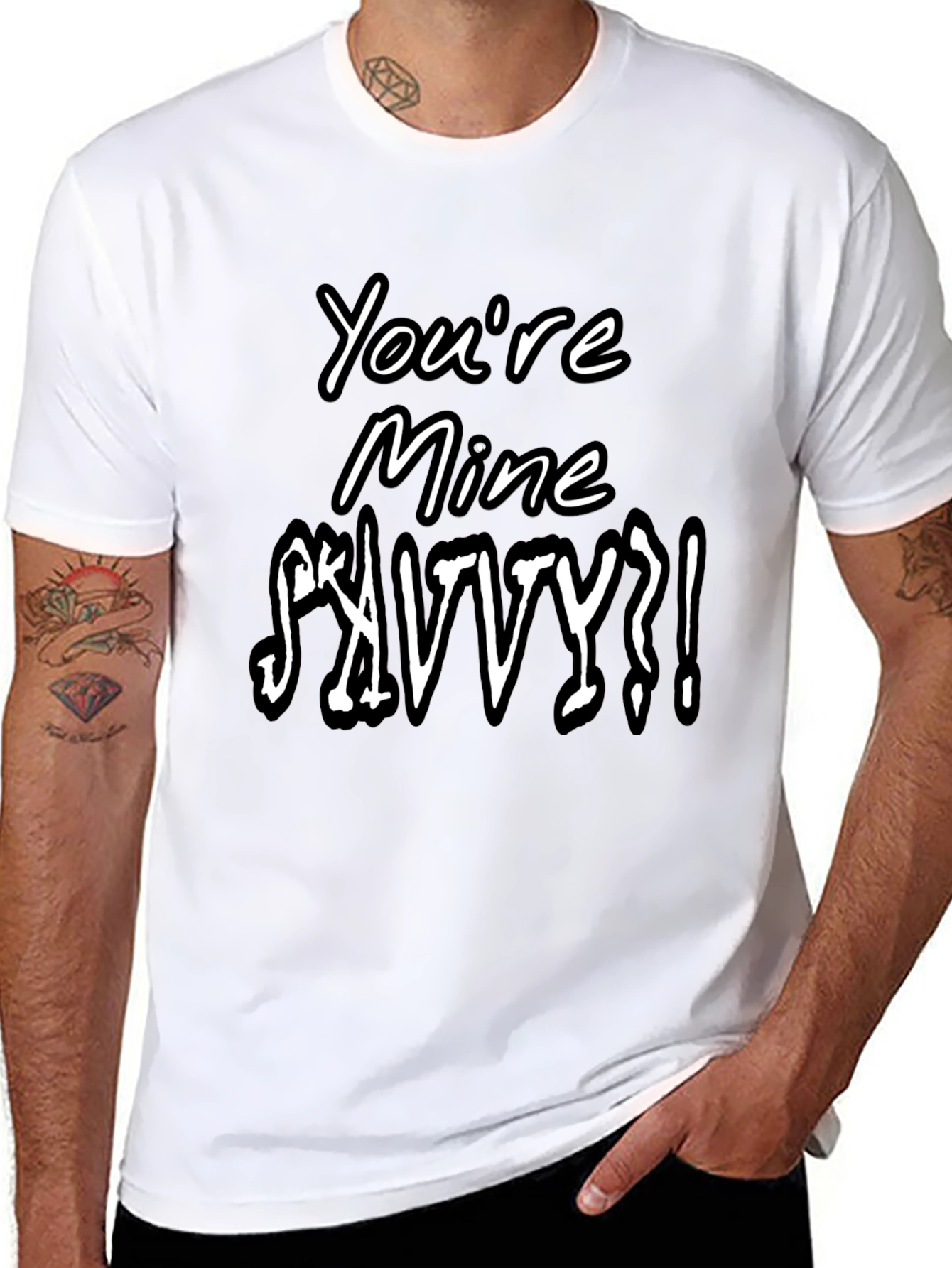 Youre Mine Savvy Graphic Tee - Black