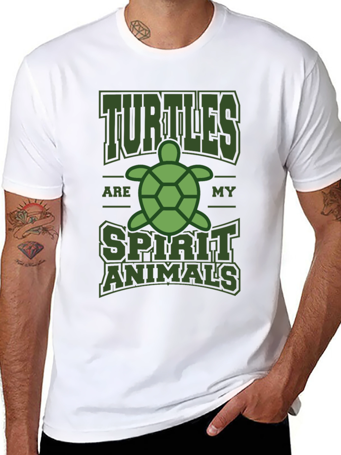 Turtle Spirit Animal Graphic T-Shirt