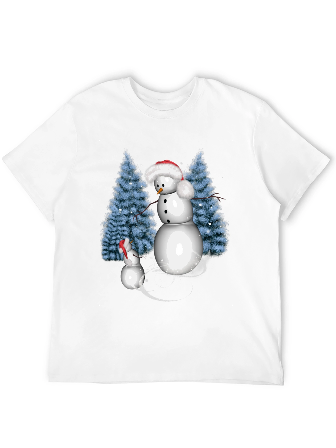 Snowman Family Christmas T-Shirt