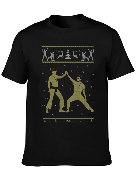 Funny Ugly Christmas Sweater T-Shirt Dance Film Tee