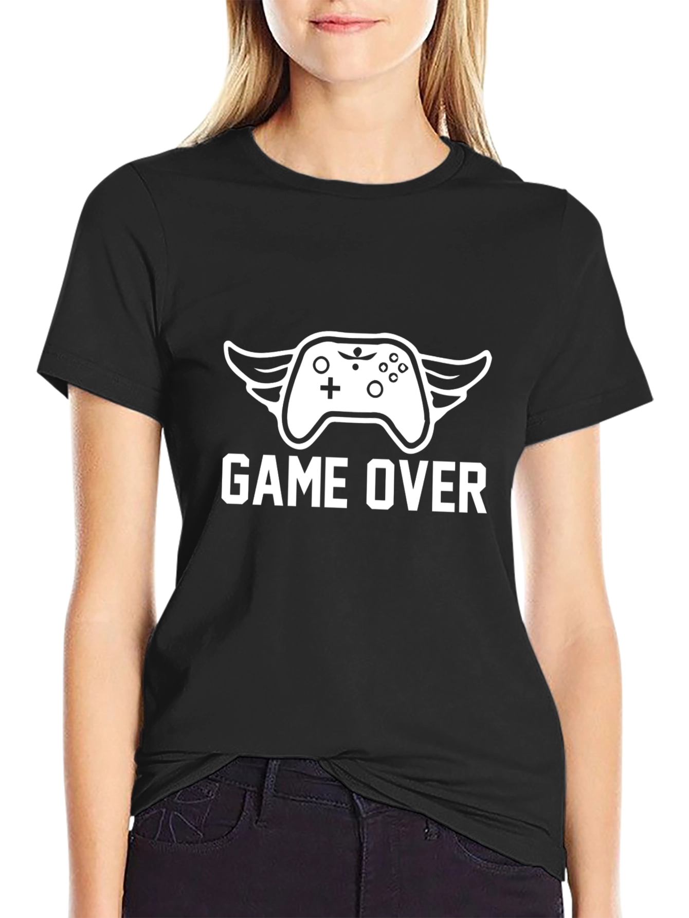 Game Over T-Shirt - Gamer Style Black Tee