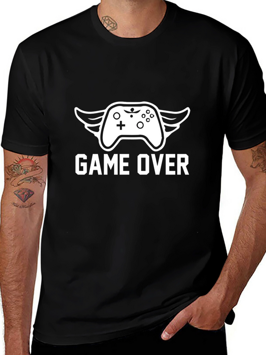 Game Over T-Shirt - Gamer Style Black Tee