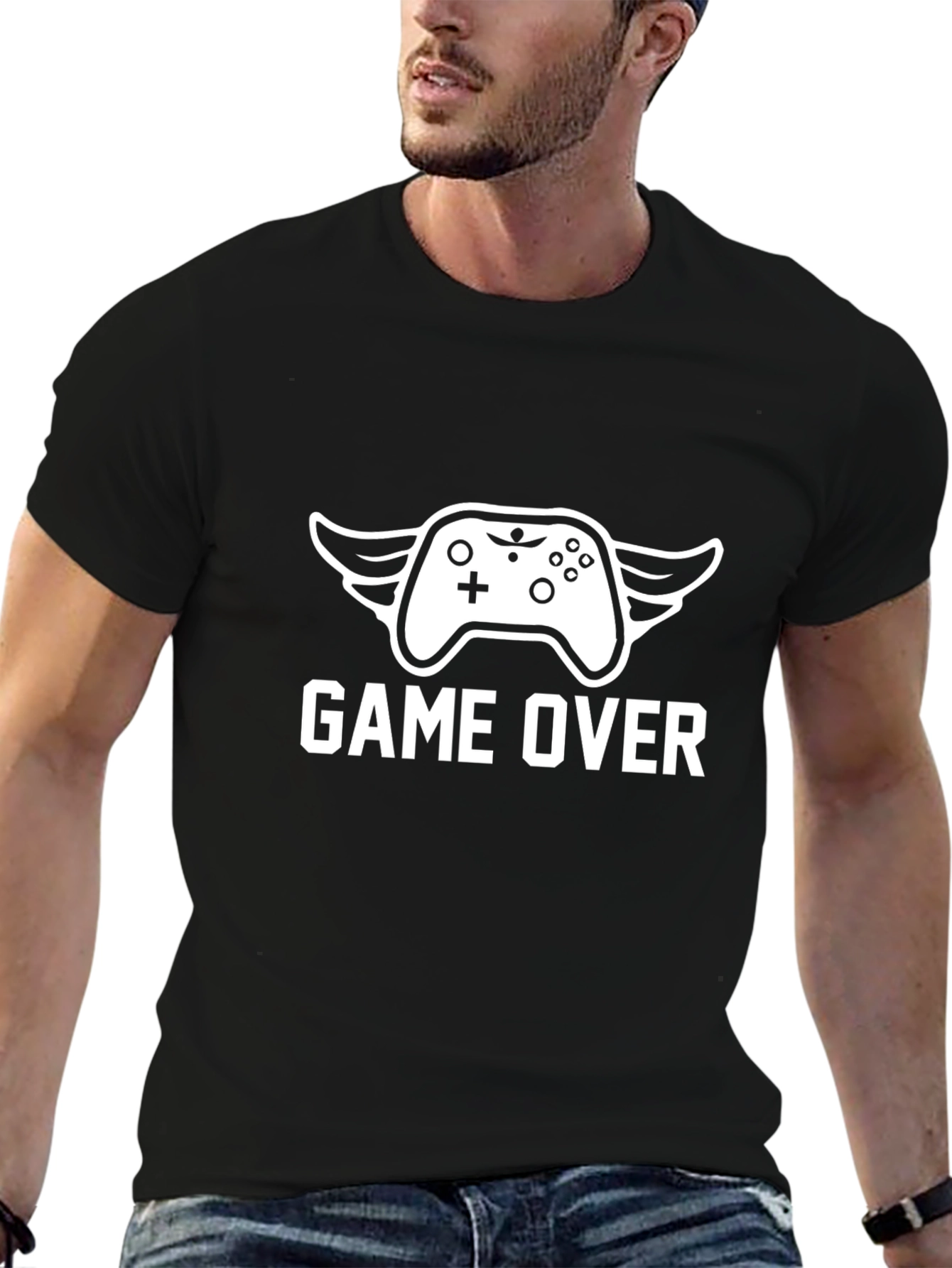 Game Over T-Shirt - Gamer Style Black Tee