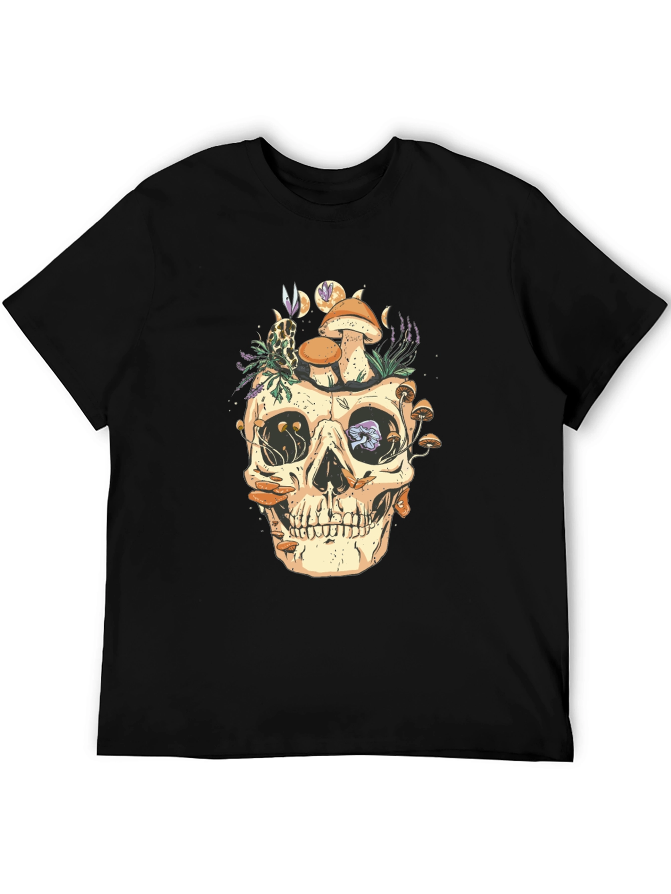Skull & Mushrooms Graphic Tee