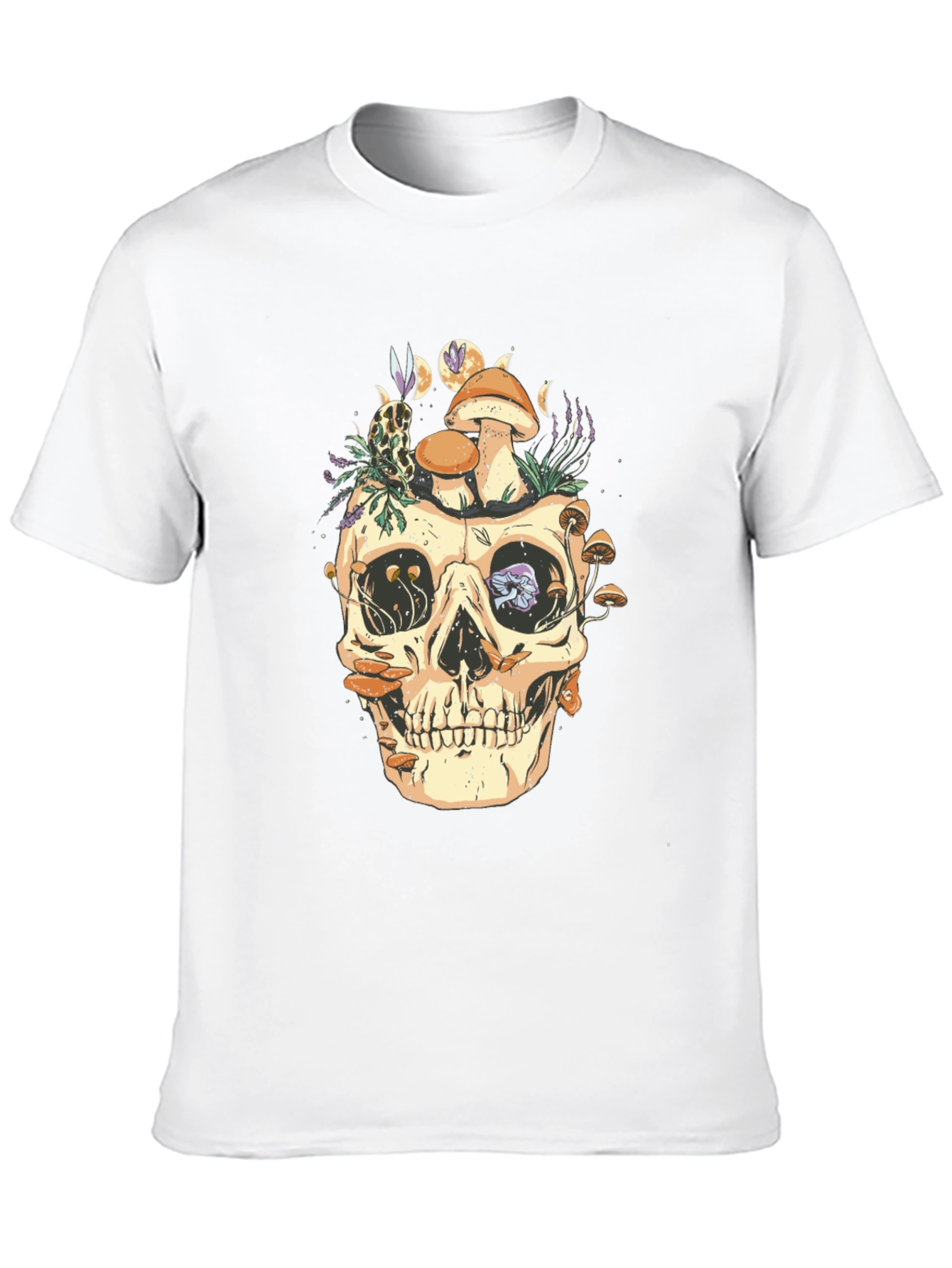 Skull & Mushrooms Graphic Tee