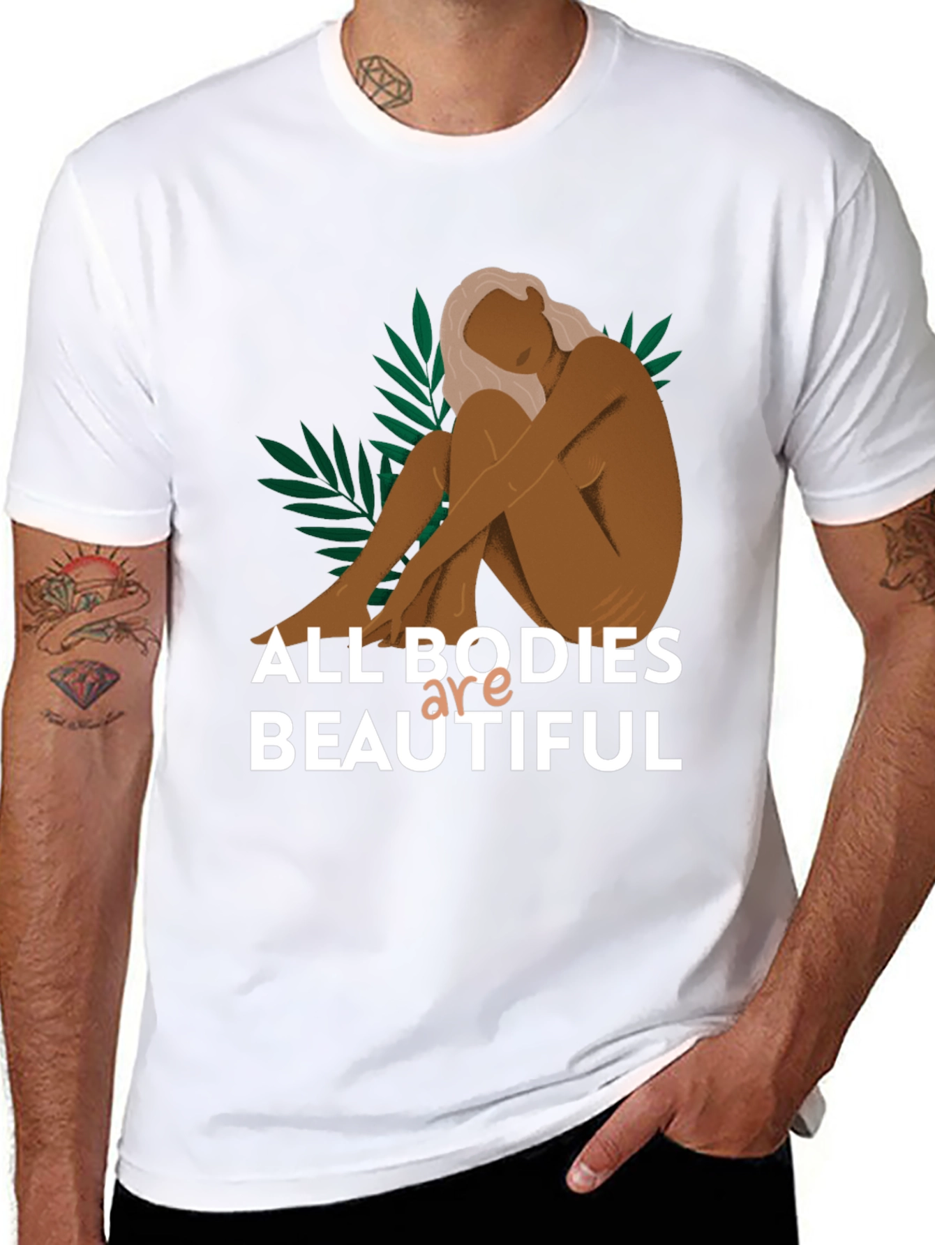 All Bodies Are Beautiful Graphic Tee - Black