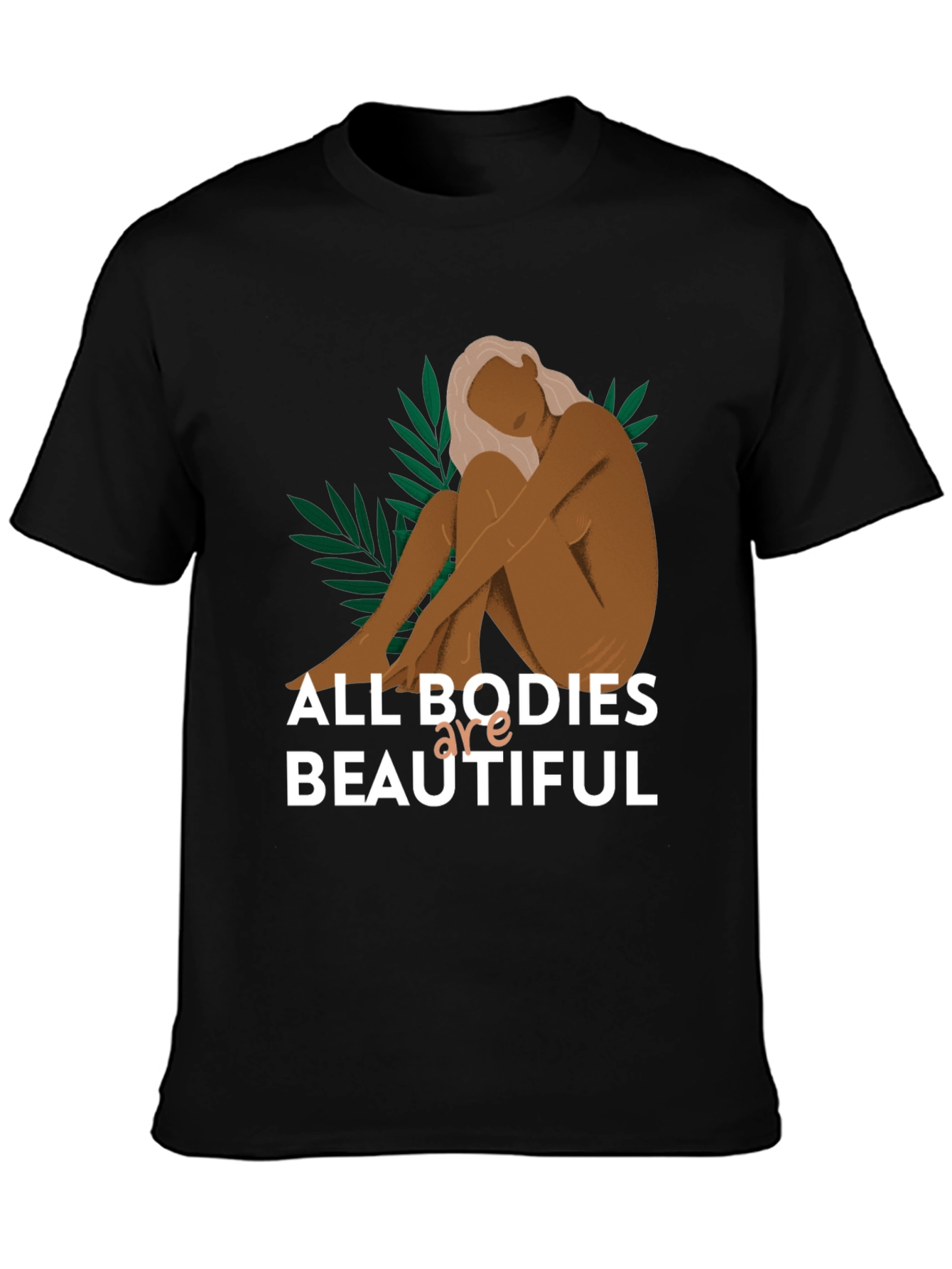 All Bodies Are Beautiful Graphic Tee - Black