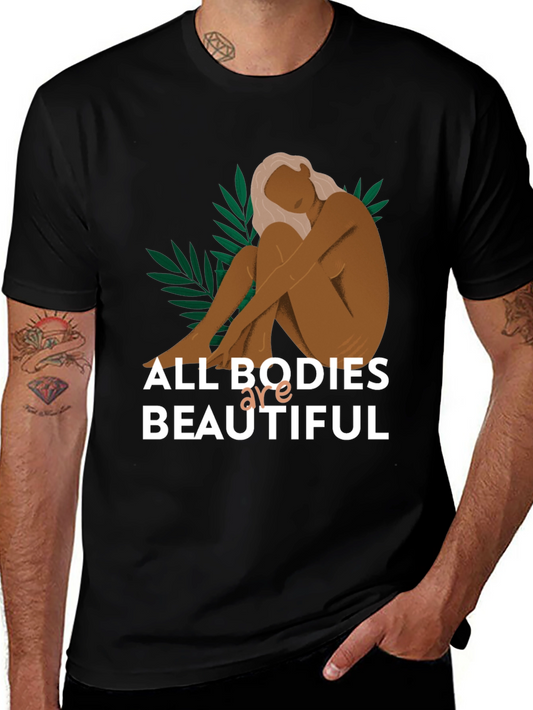 All Bodies Are Beautiful Graphic Tee - Black