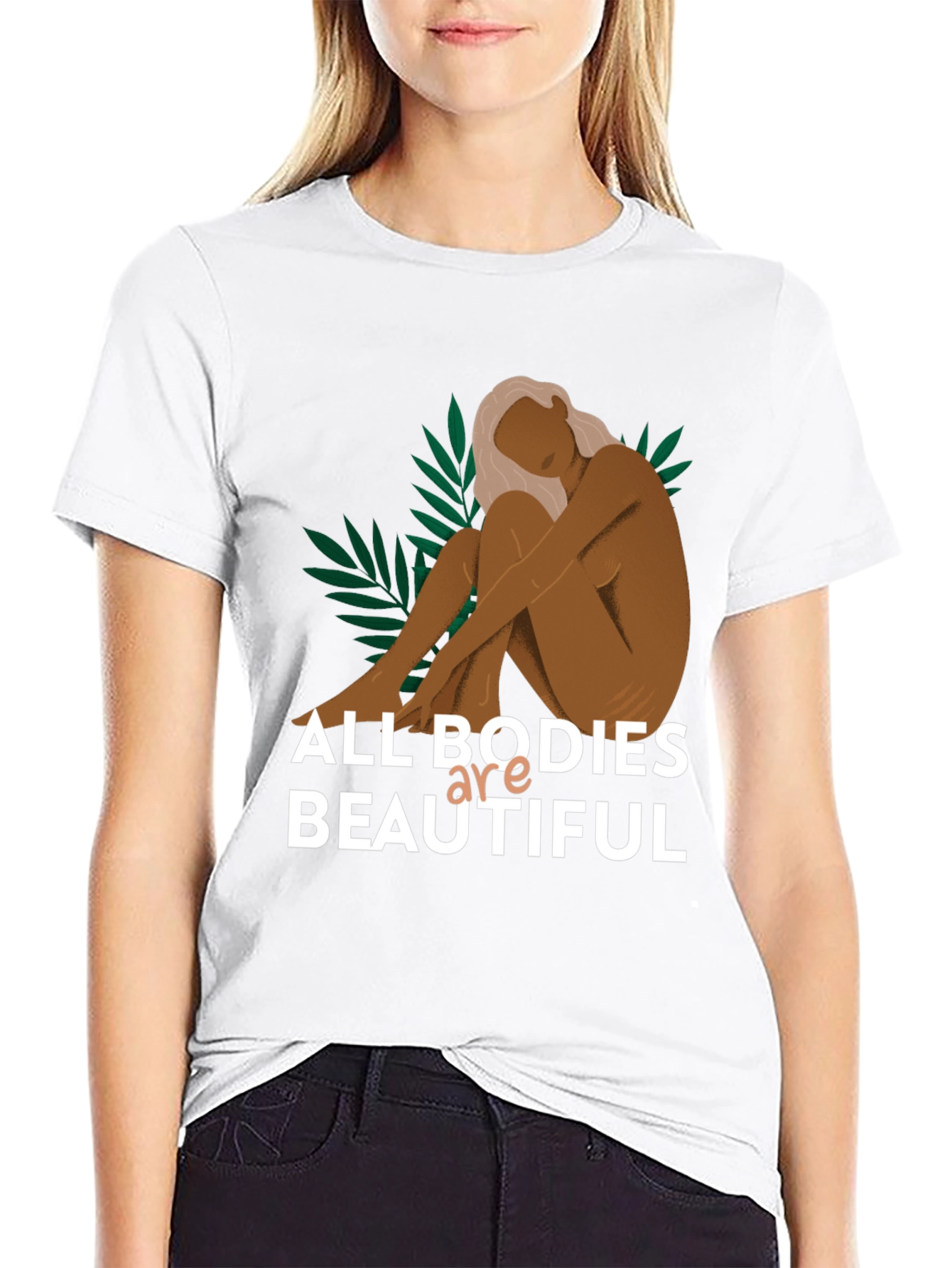 All Bodies Are Beautiful Graphic Tee - Black