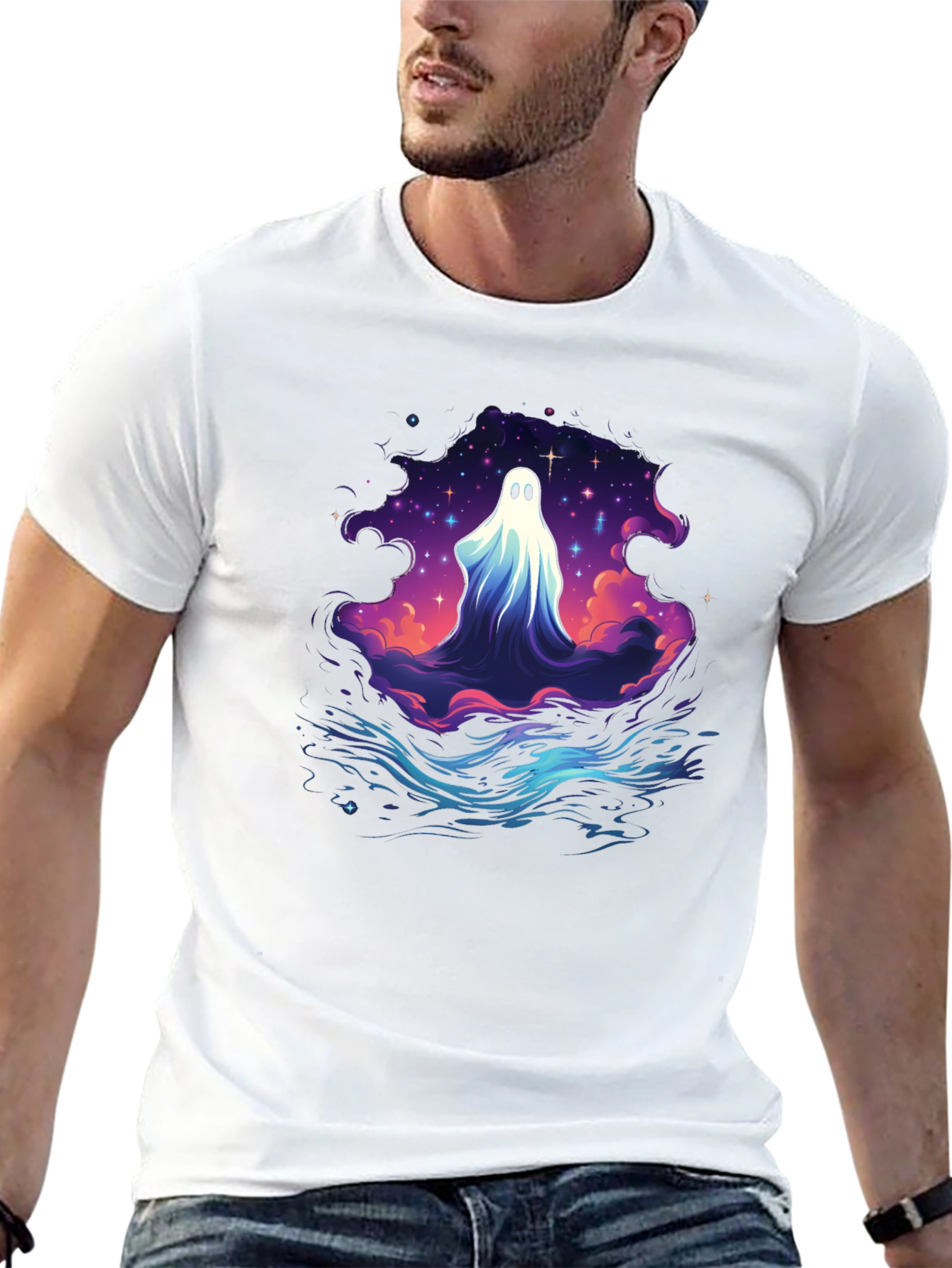 Ghostly Galaxy Graphic Tee