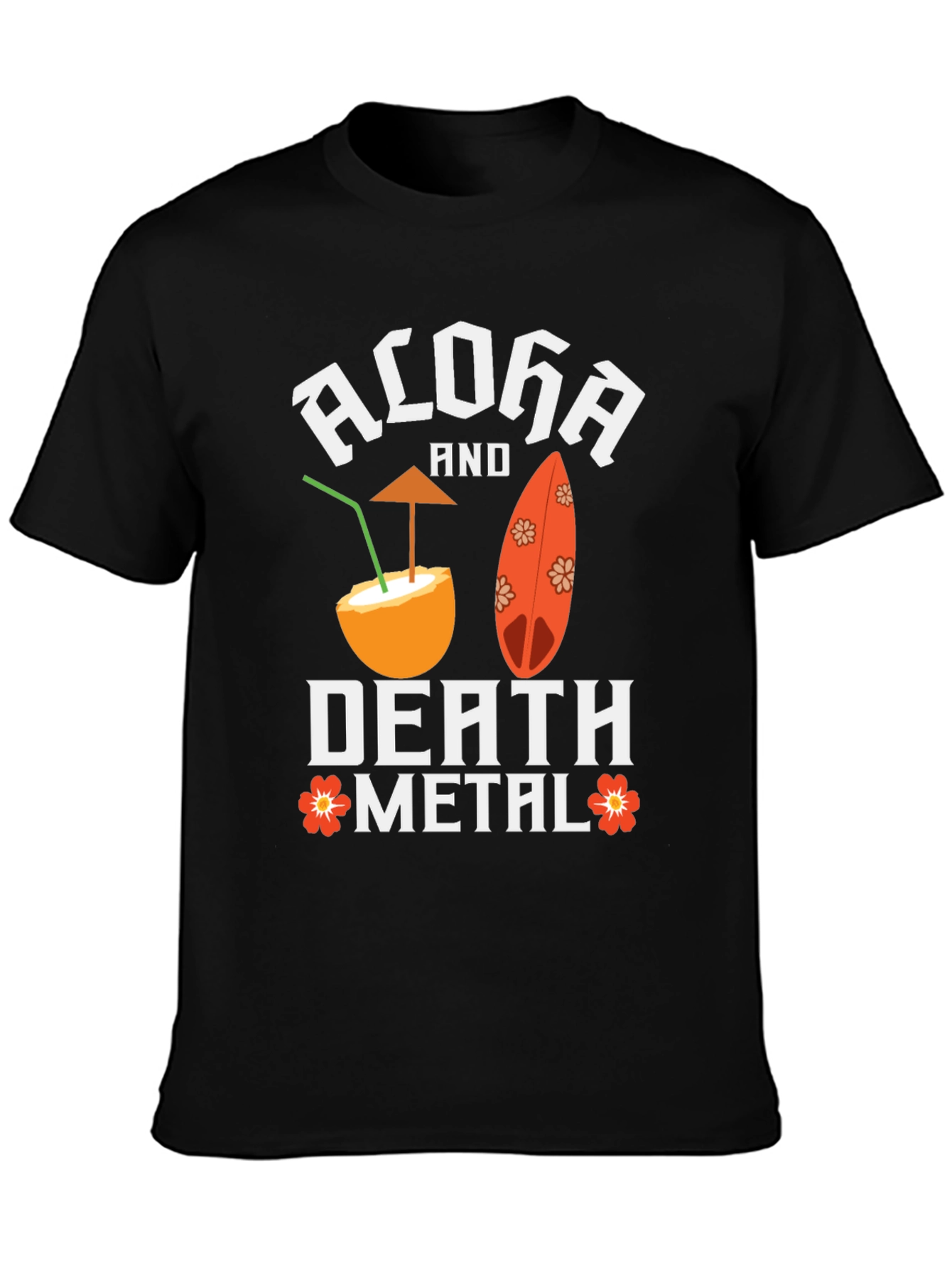 Aloha Death Metal Graphic T-Shirt