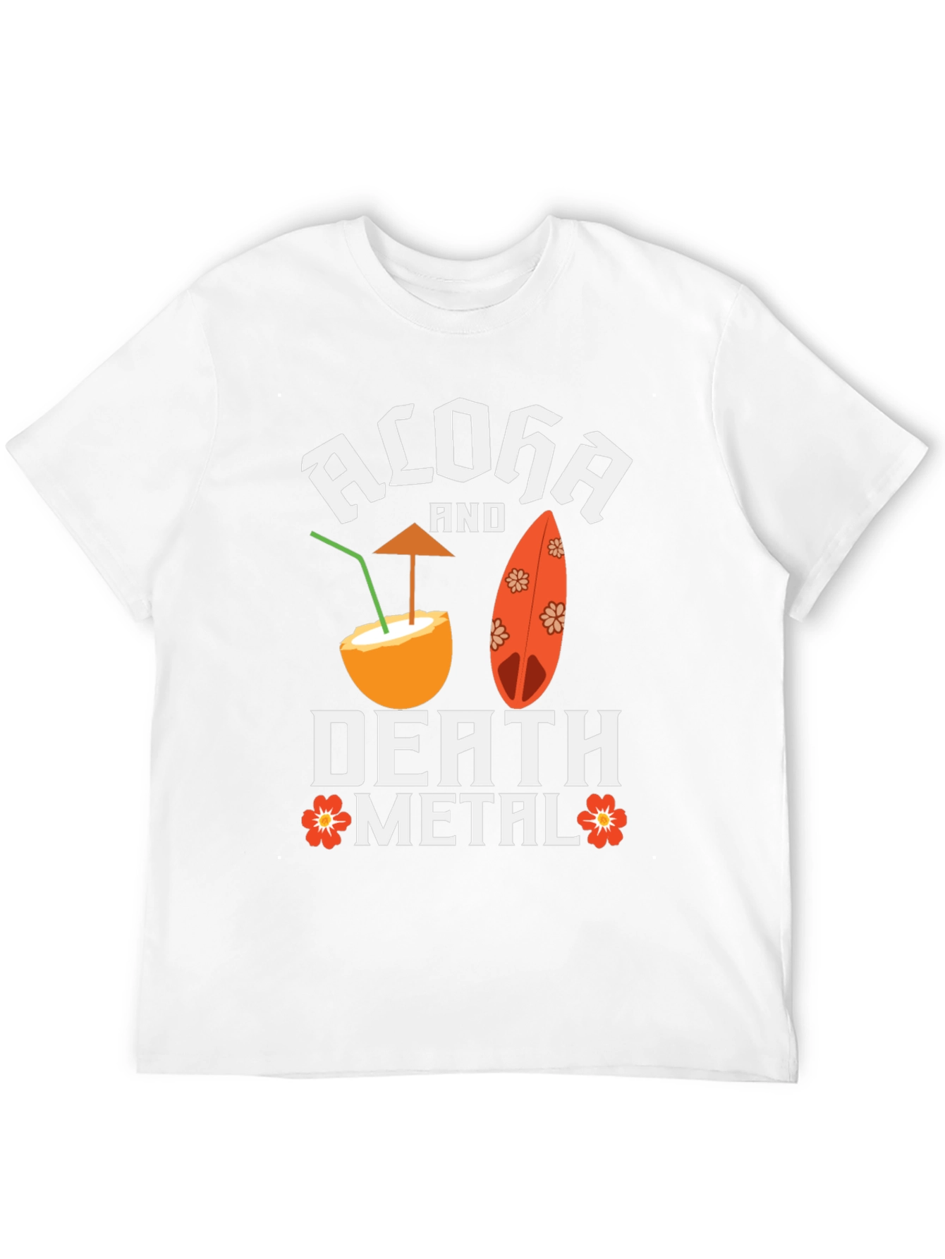 Aloha Death Metal Graphic T-Shirt