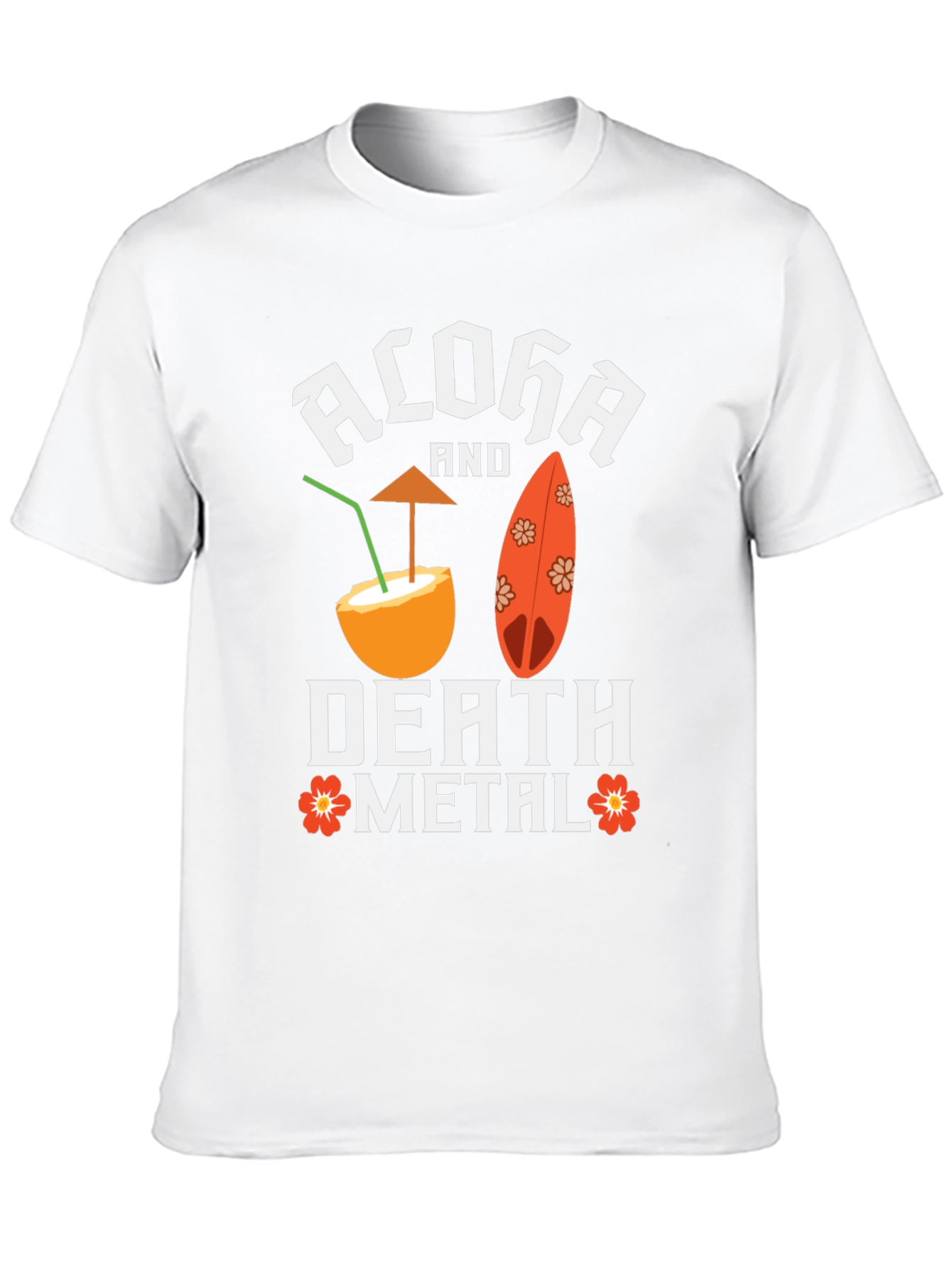 Aloha Death Metal Graphic T-Shirt