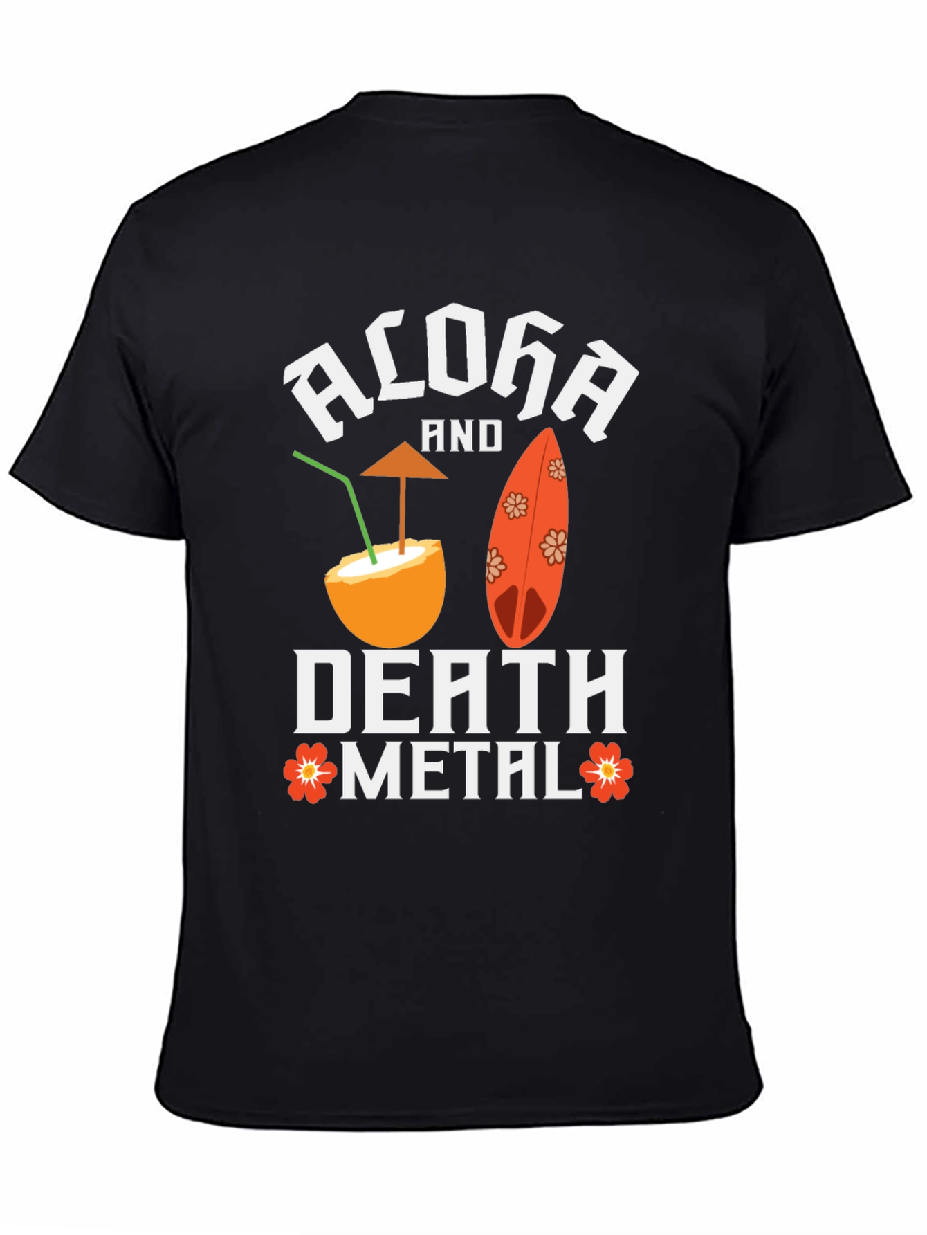 Aloha Death Metal Graphic T-Shirt