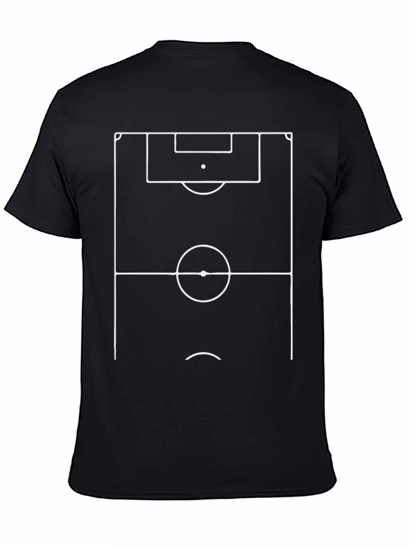 Soccer Field Graphic Tee - Black