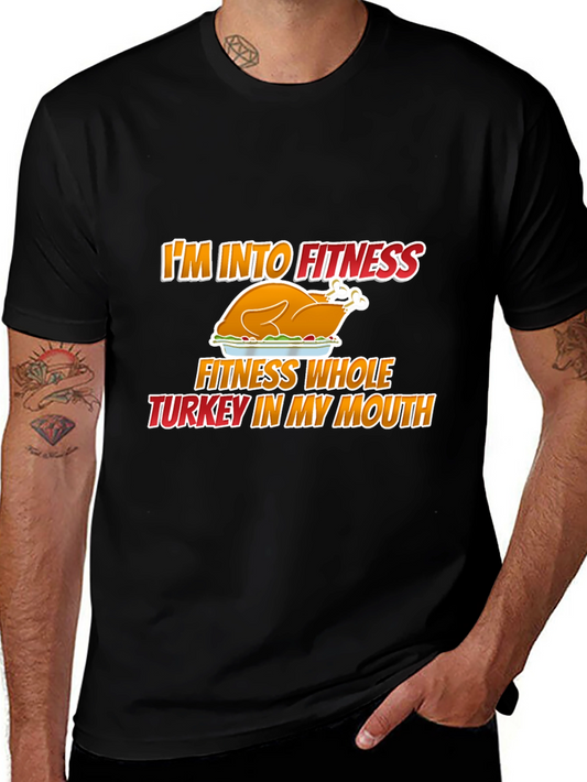Funny Thanksgiving Turkey Fitness T-Shirt
