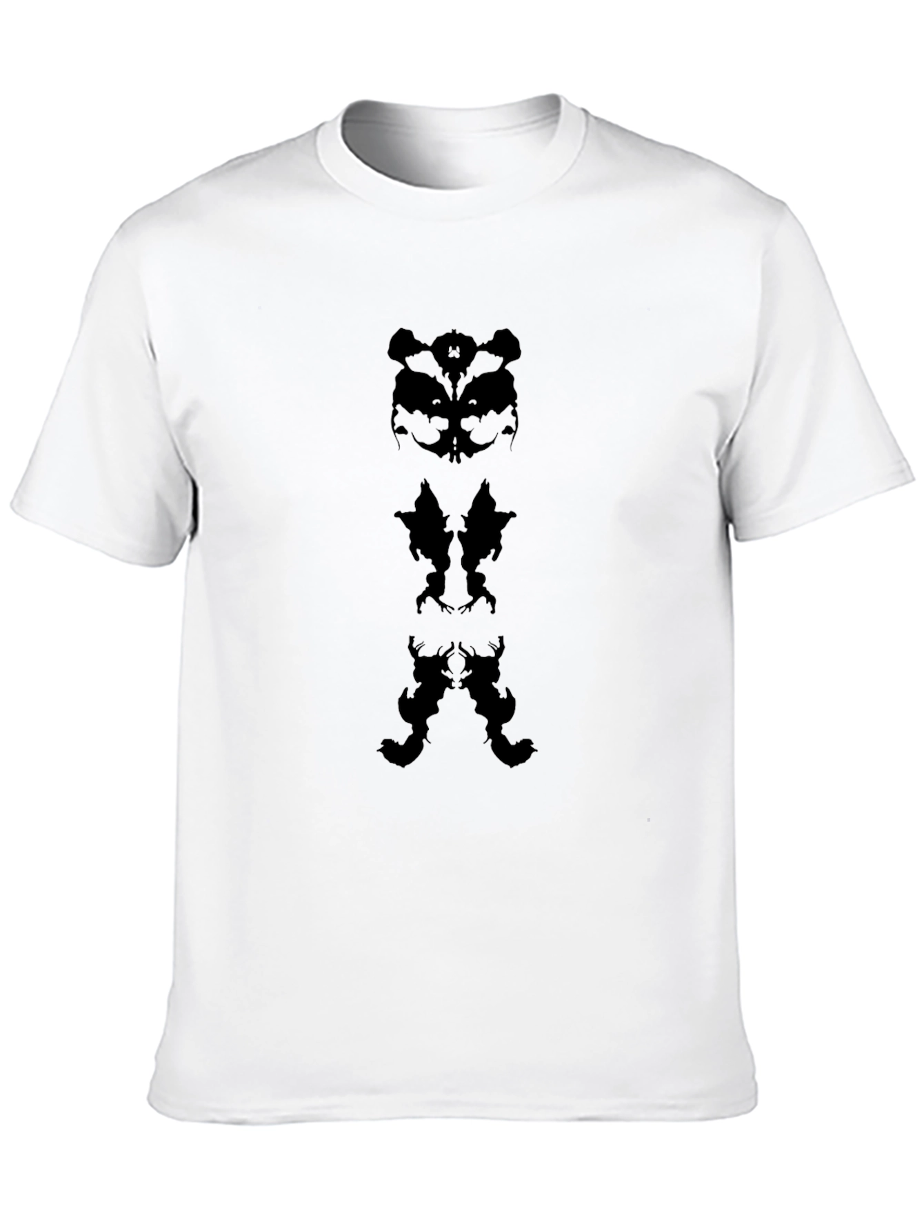 Abstract Rorschach Black T-Shirt