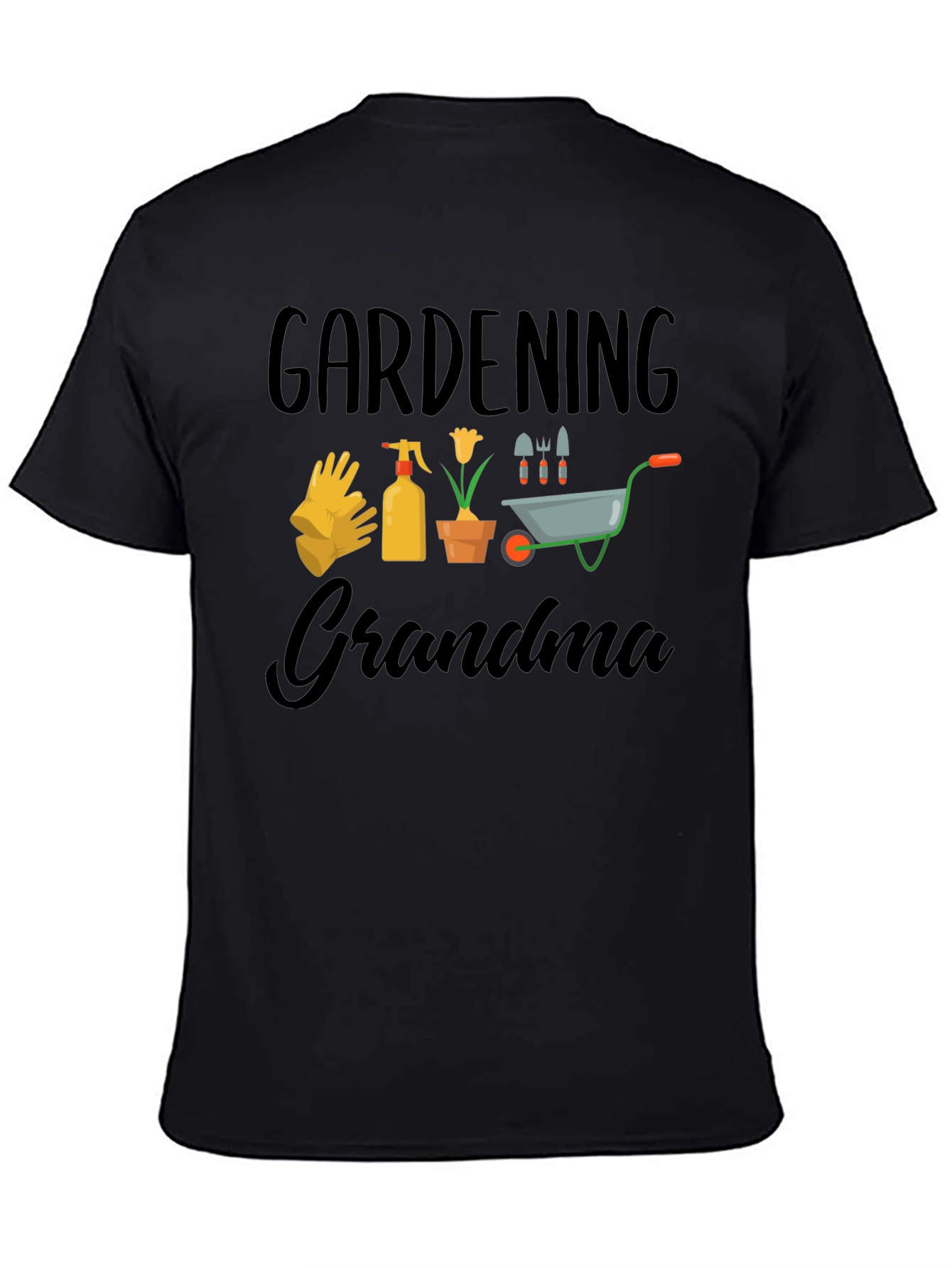 Gardening Grandma T-Shirt - Black