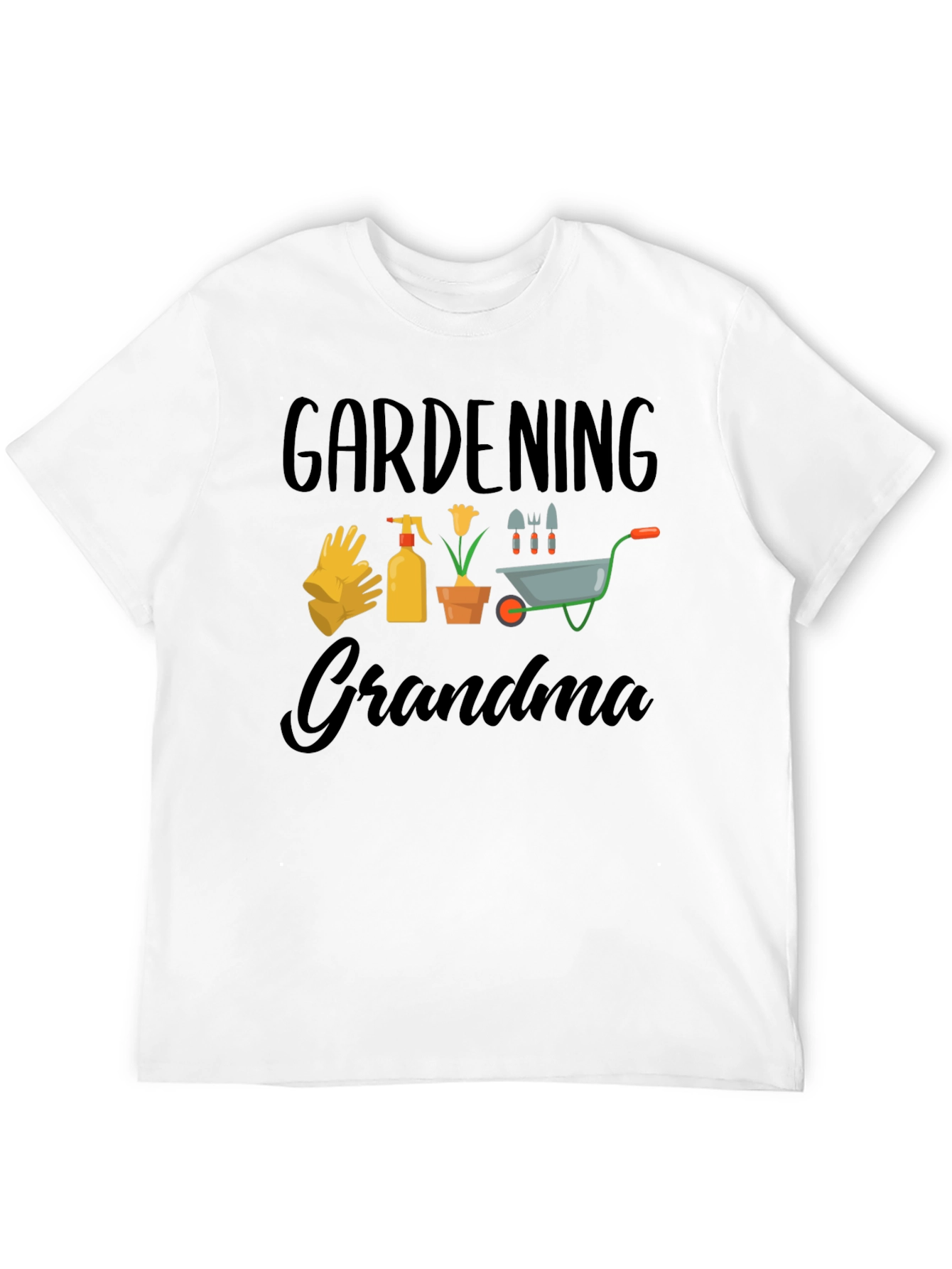 Gardening Grandma T-Shirt - Black