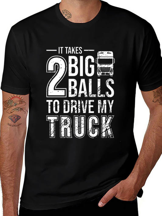 2 Big Balls Trucker Graphic Tee