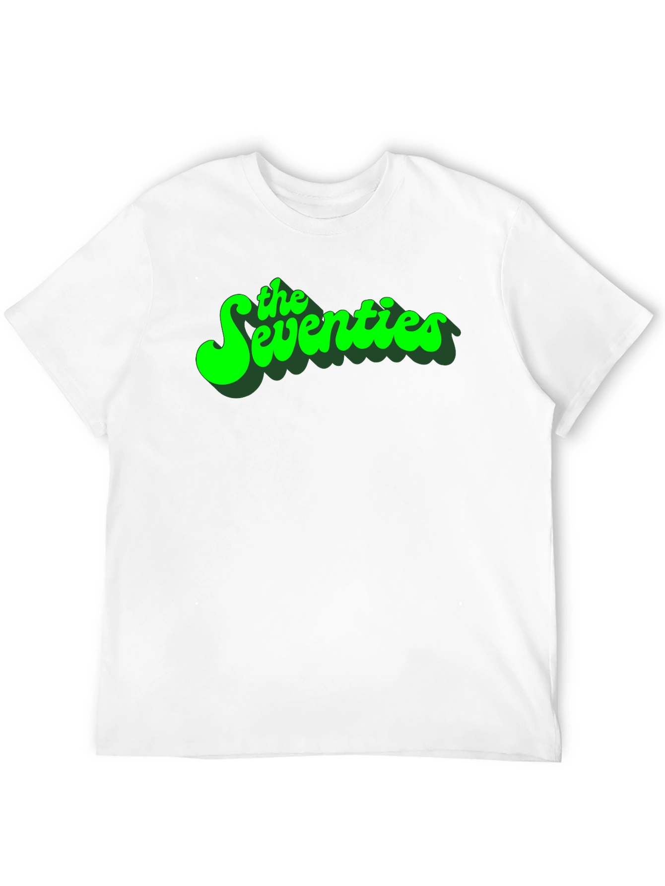 Retro The Seventies Graphic Tee - Black