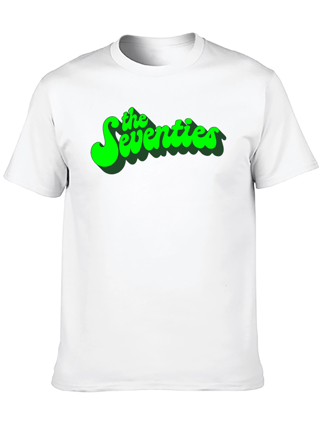 Retro The Seventies Graphic Tee - Black