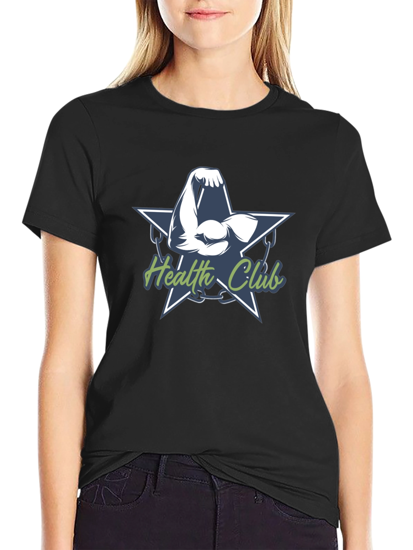 Health Club T-Shirt - Muscle Arm Design