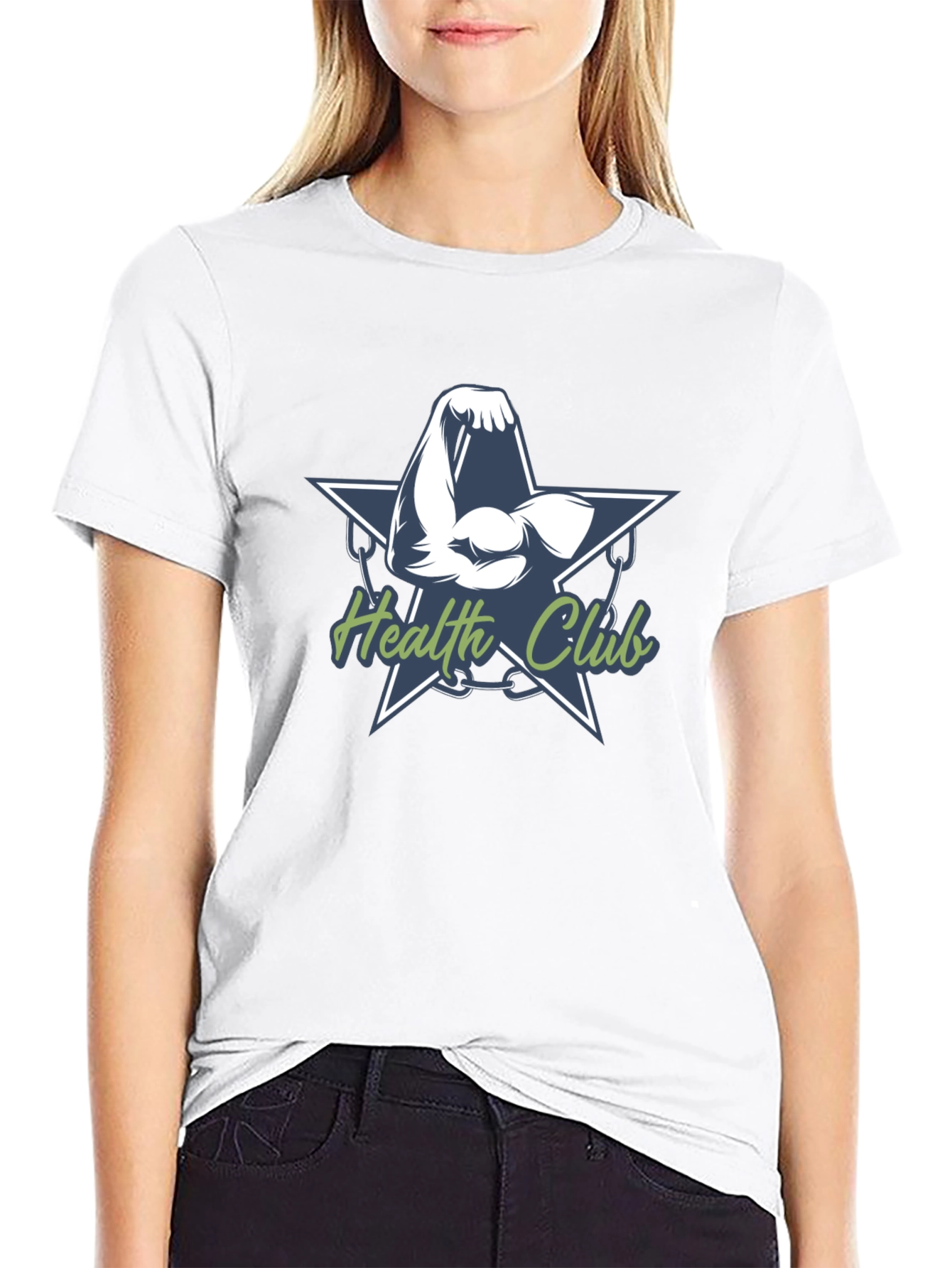 Health Club T-Shirt - Muscle Arm Design