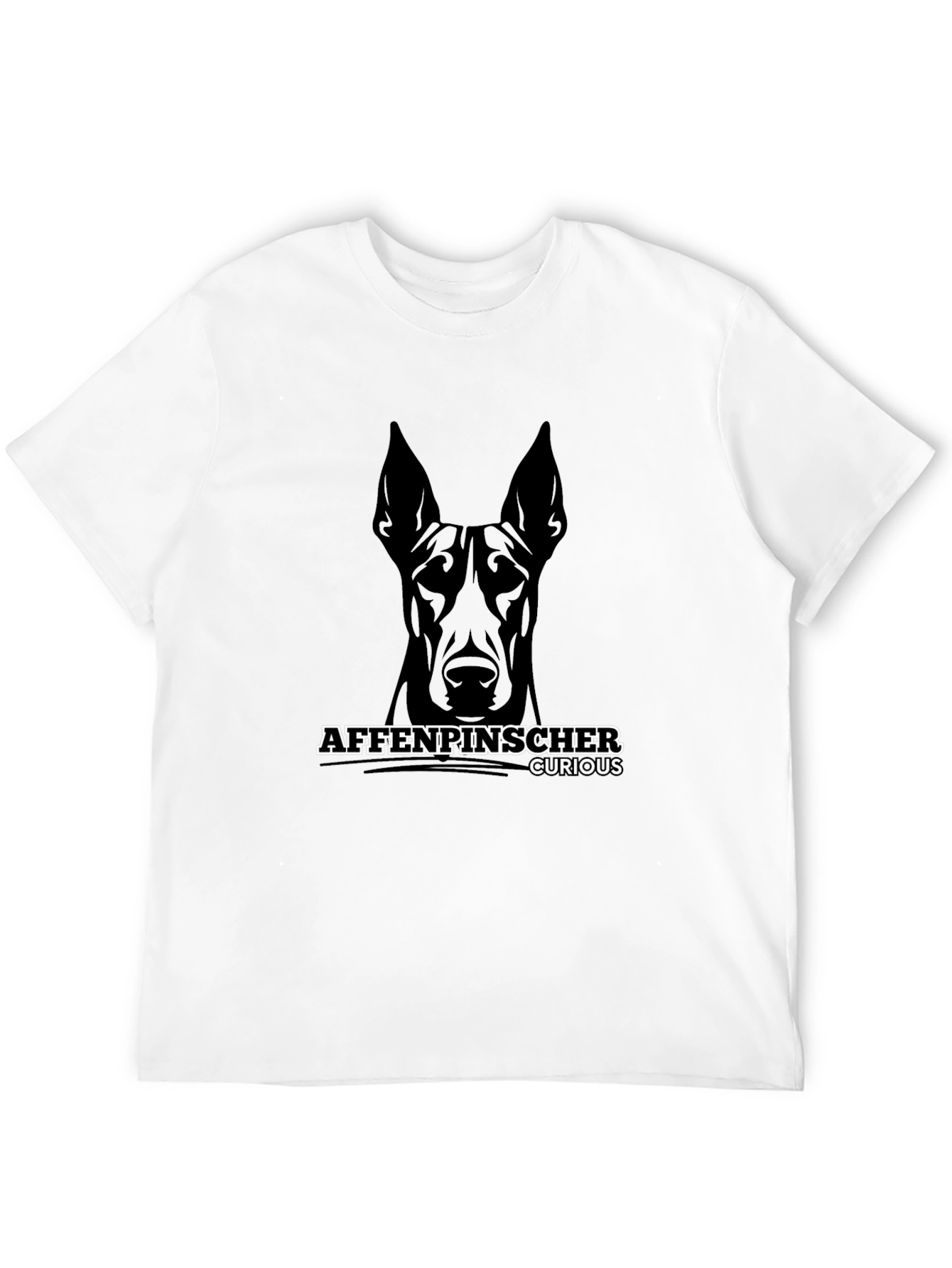 Affenpinscher Curious Black T-Shirt