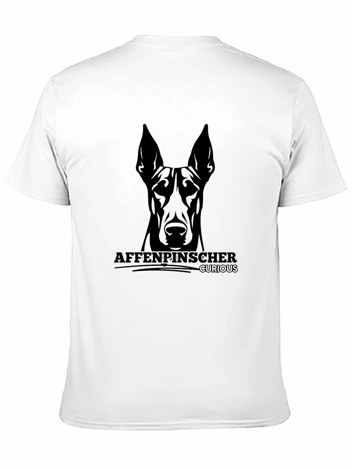 Affenpinscher Curious Black T-Shirt