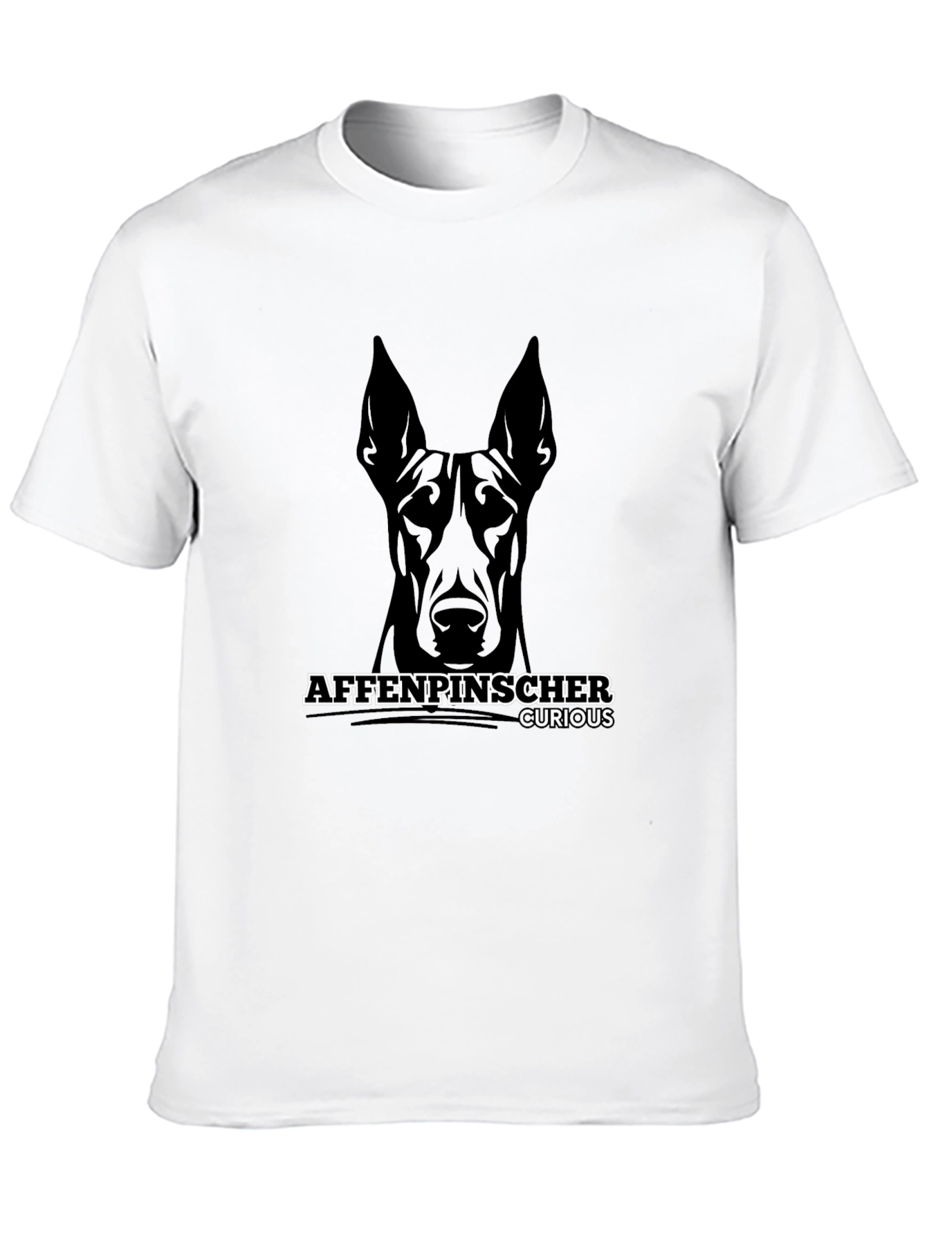 Affenpinscher Curious Black T-Shirt