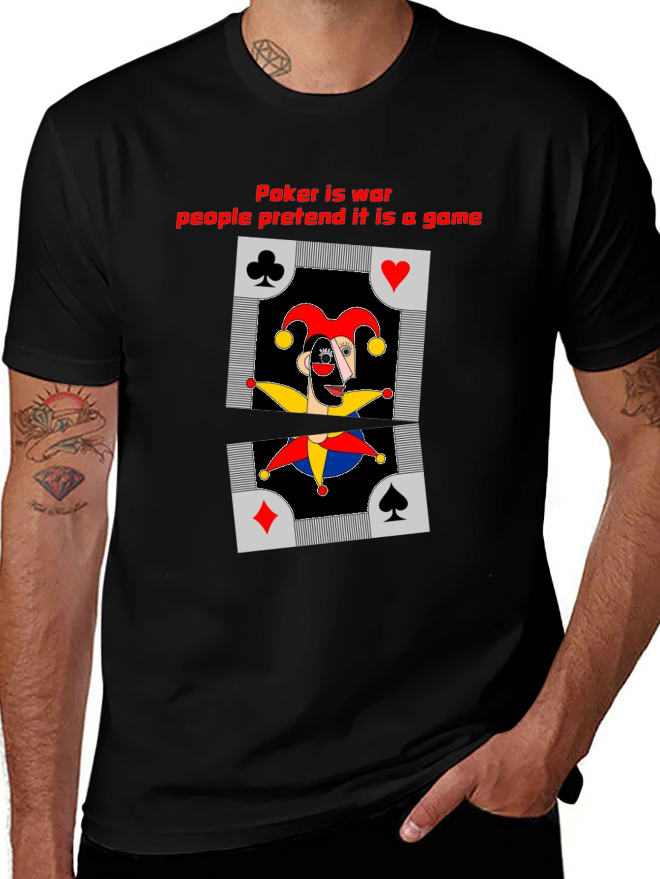 Poker is War Mens T-Shirt
