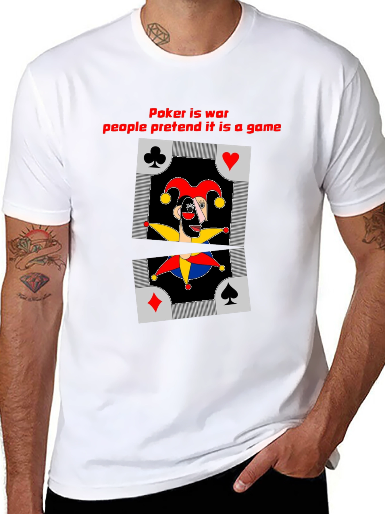 Poker is War Mens T-Shirt