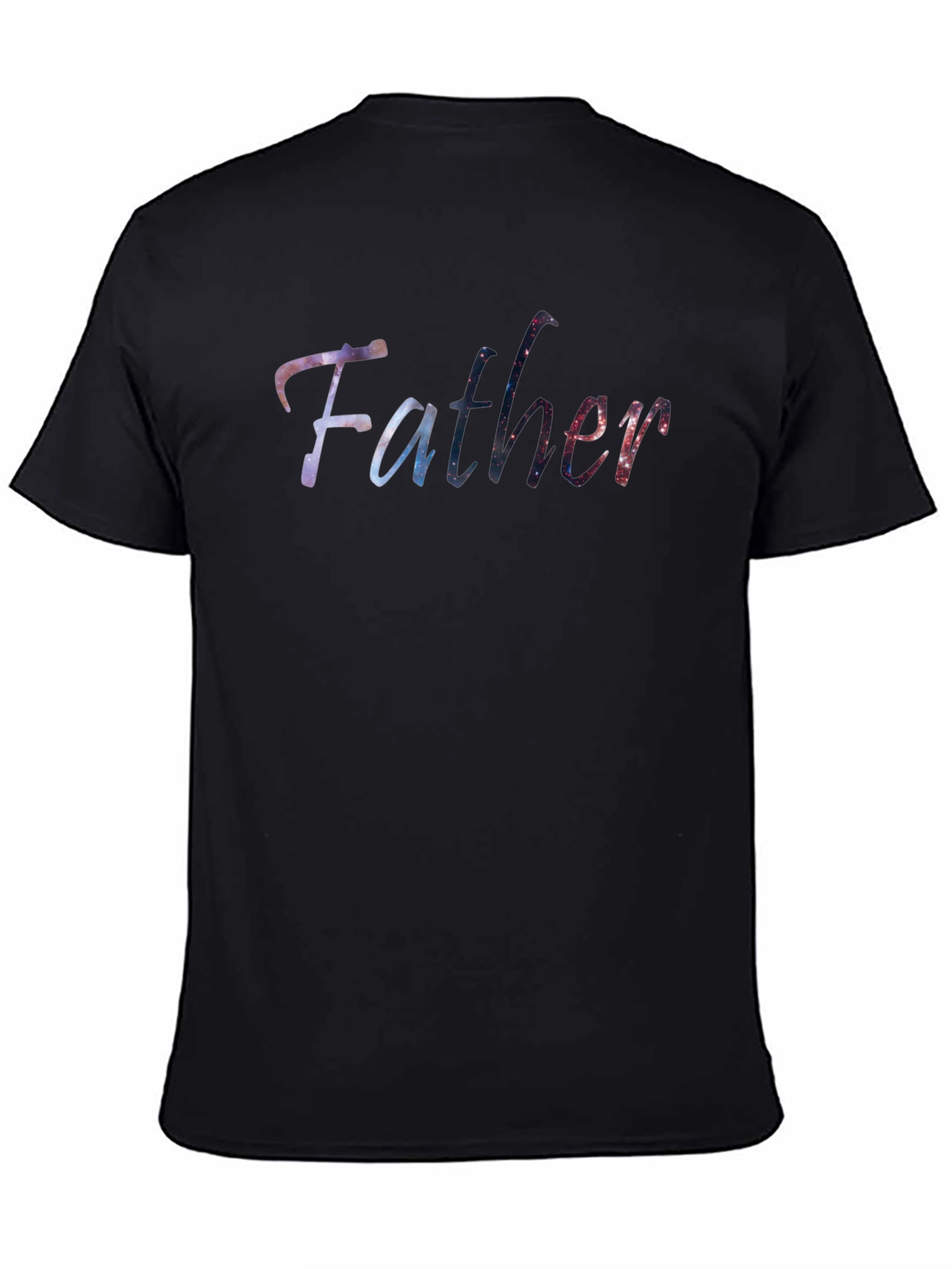 Galaxy Father Black T-Shirt