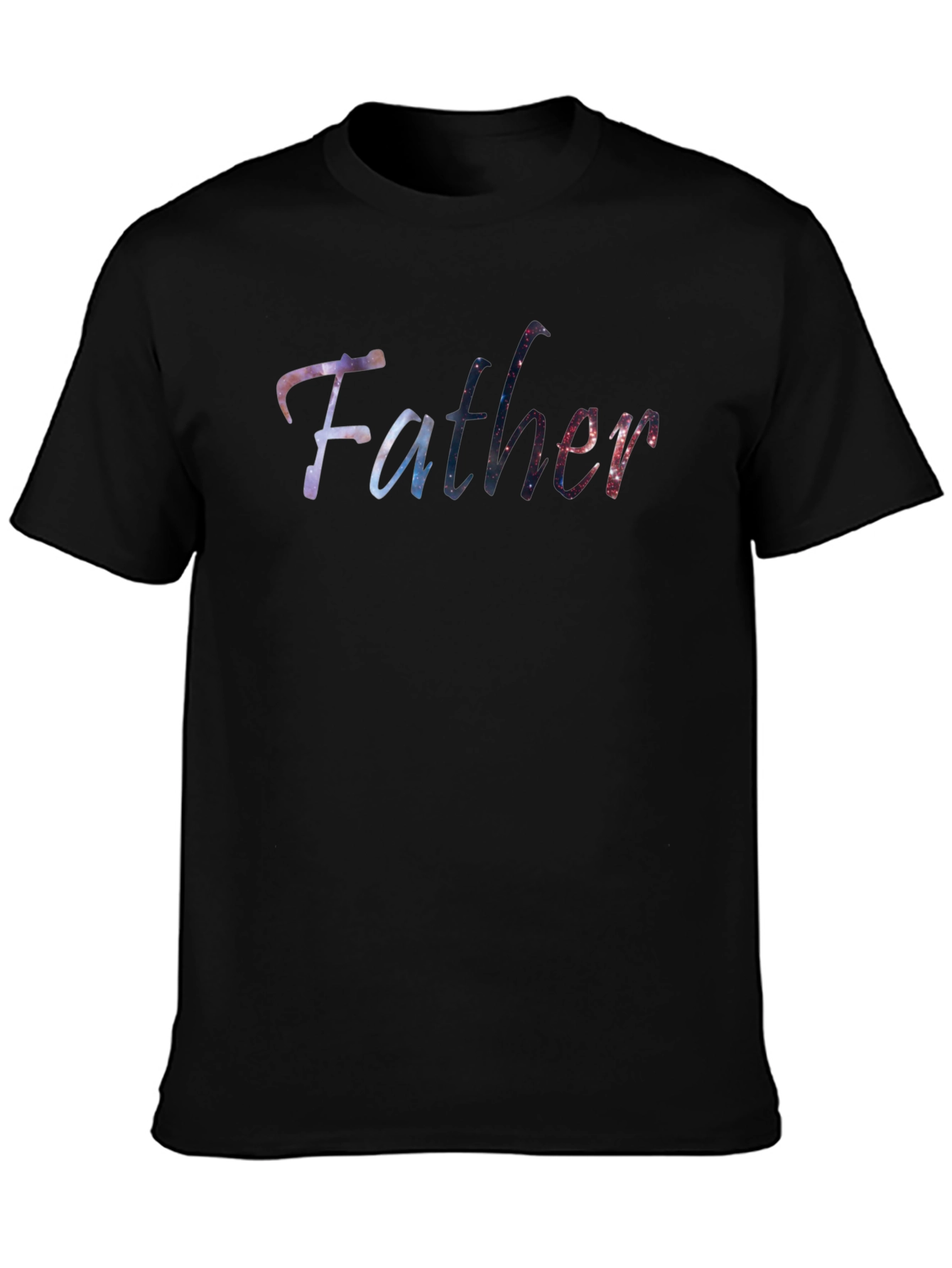 Galaxy Father Black T-Shirt